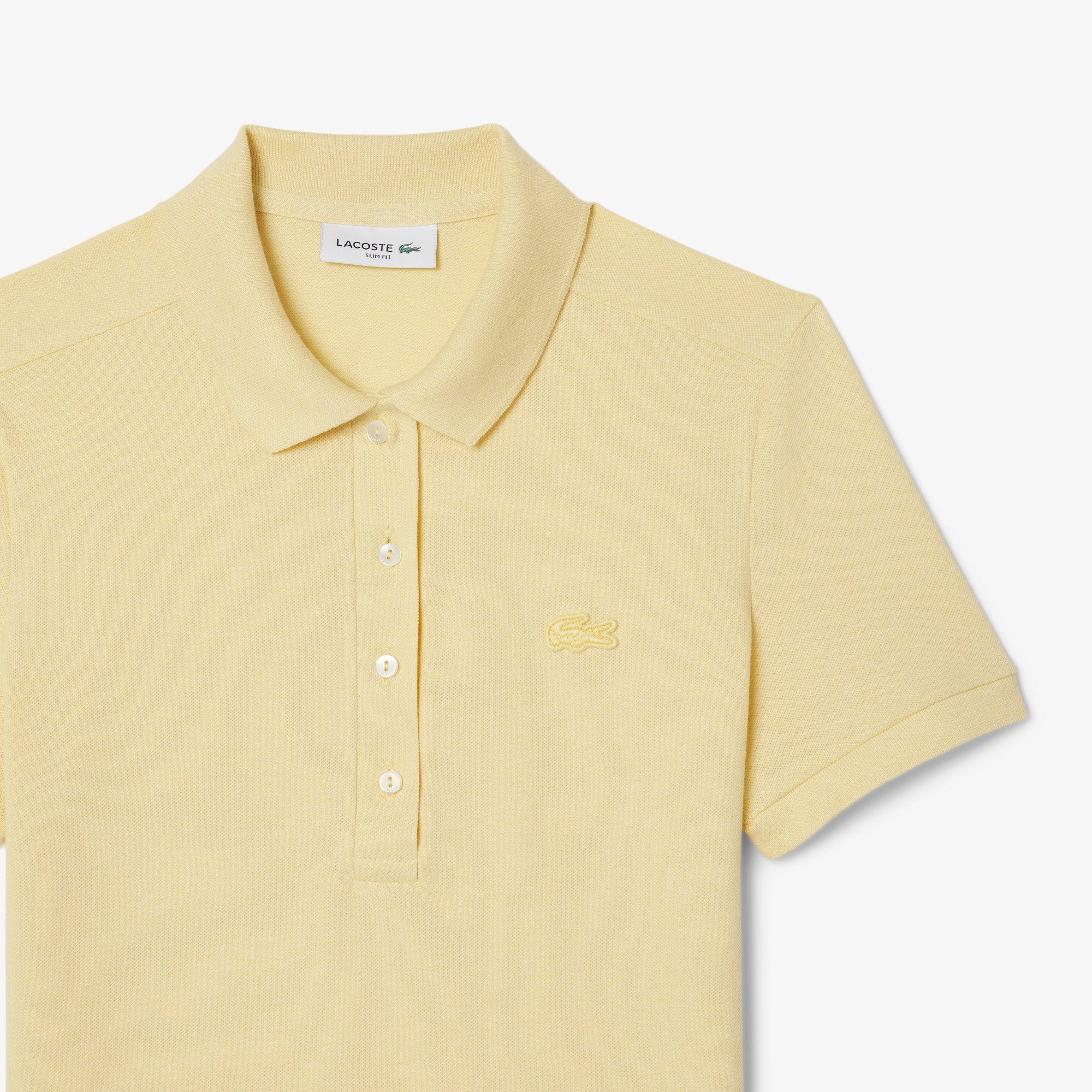 Áo Polo Lacoste Nữ L.12.D Ôm Dáng Chất Liệu Piqué Co Giãn