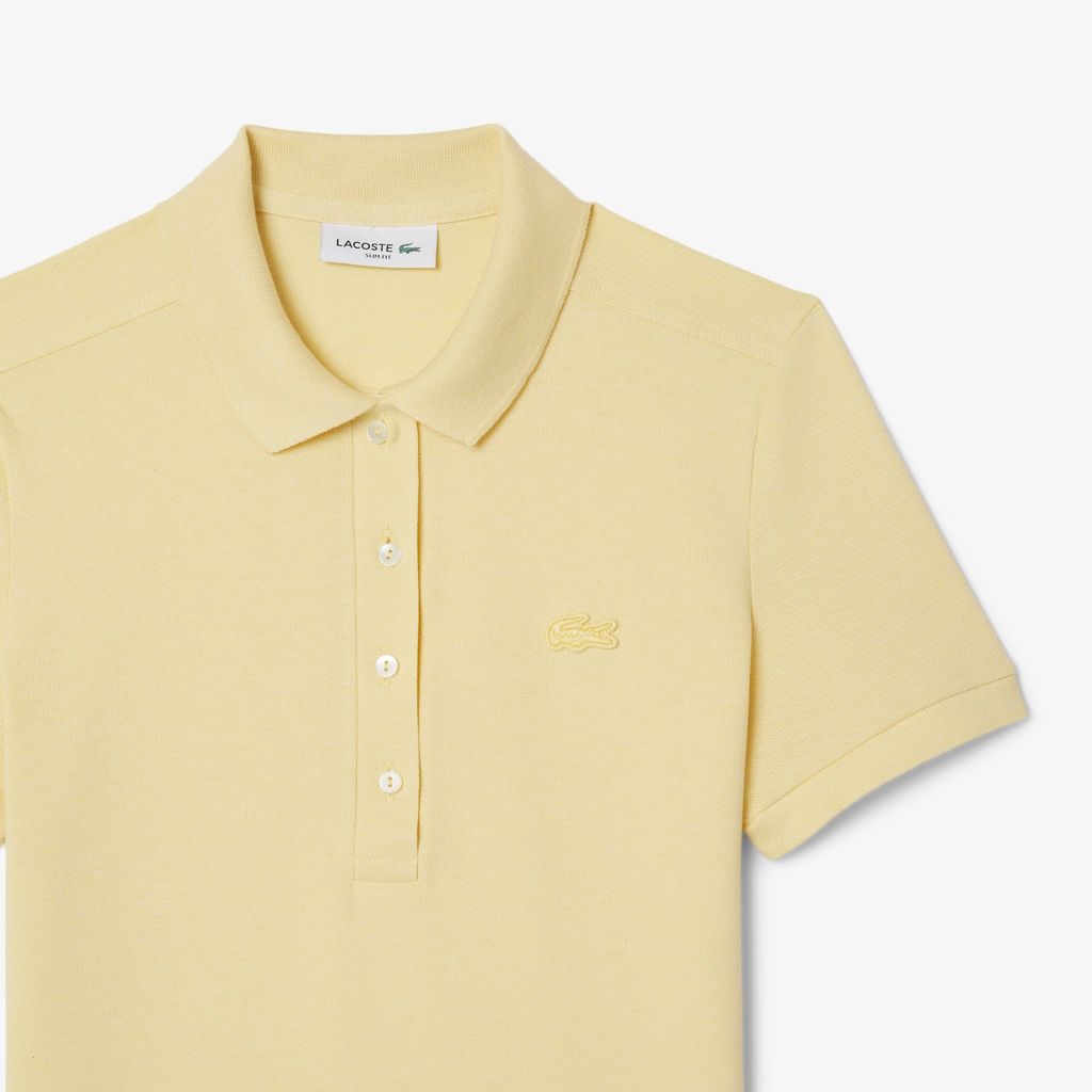Áo Polo Lacoste Nữ L.12.D Ôm Dáng Chất Liệu Piqué Co Giãn