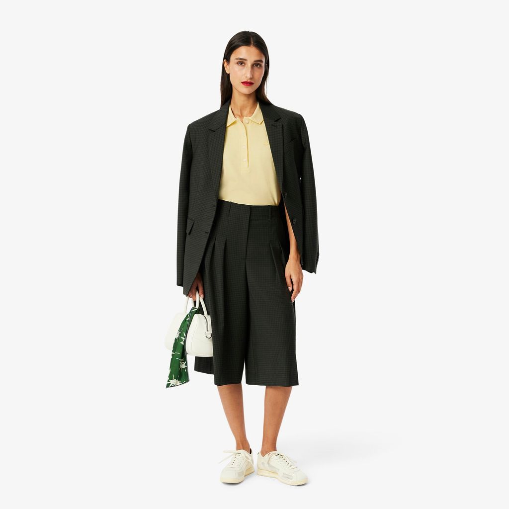 Áo Polo Lacoste Nữ L.12.D Ôm Dáng Chất Liệu Piqué Co Giãn