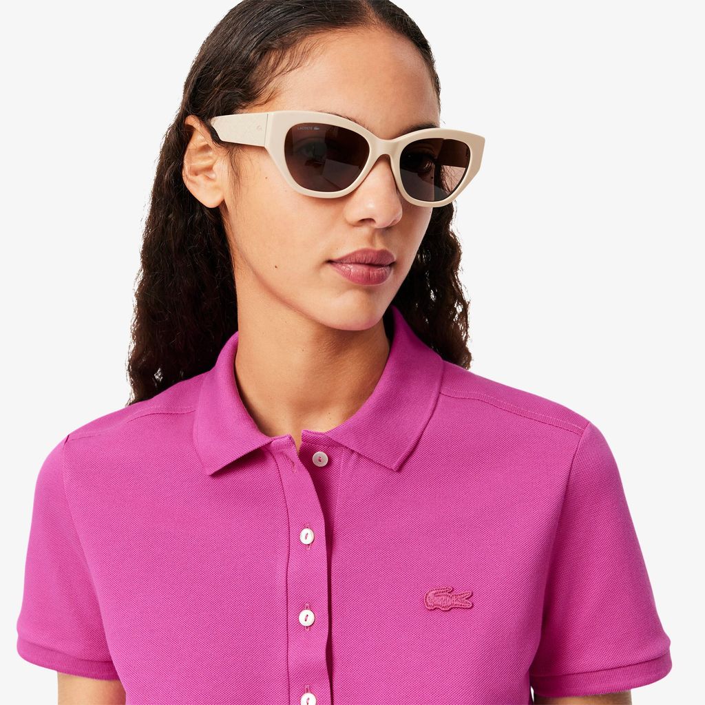 Áo Polo Lacoste Nữ L.12.D Ôm Dáng Chất Liệu Piqué Co Giãn