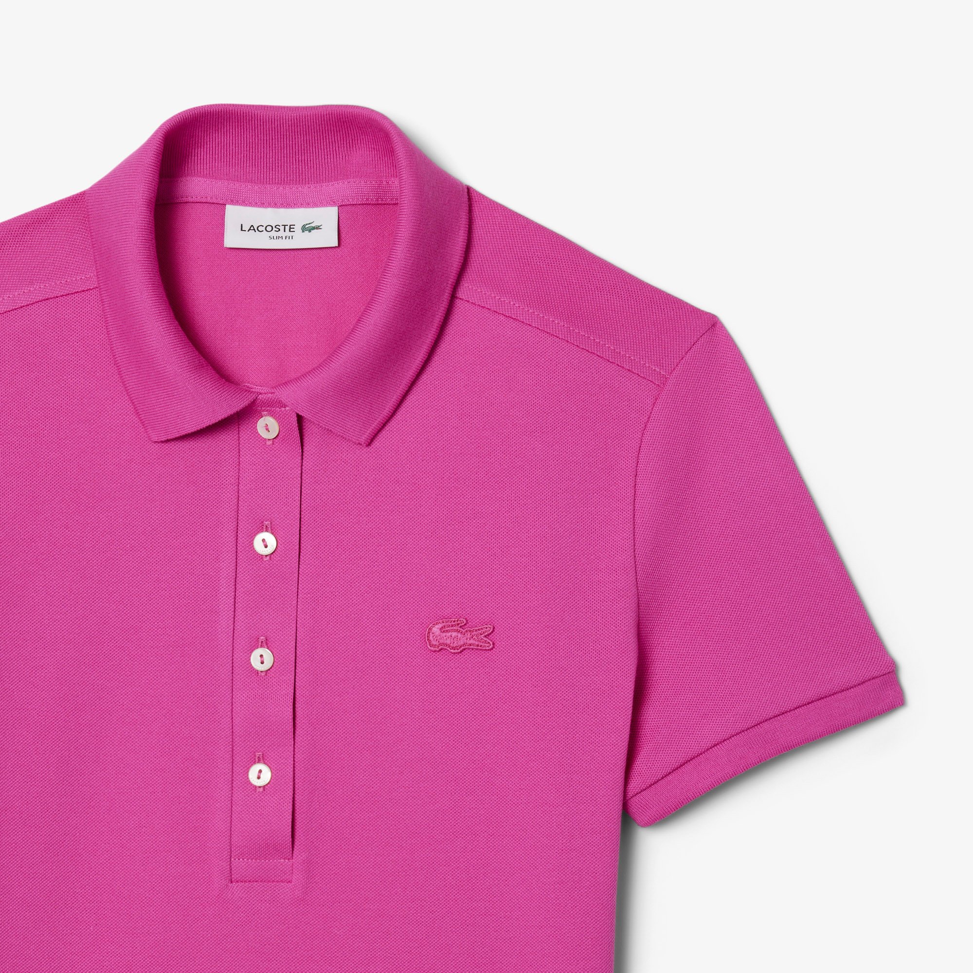 Áo Polo Lacoste Nữ L.12.D Ôm Dáng Chất Liệu Piqué Co Giãn