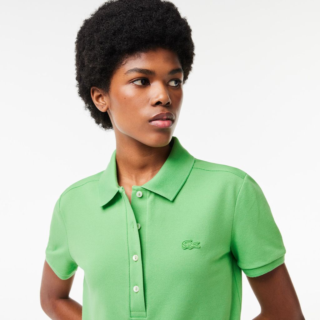 Áo Polo Lacoste Nữ L.12.D Ôm Dáng Chất Liệu Piqué Co Giãn