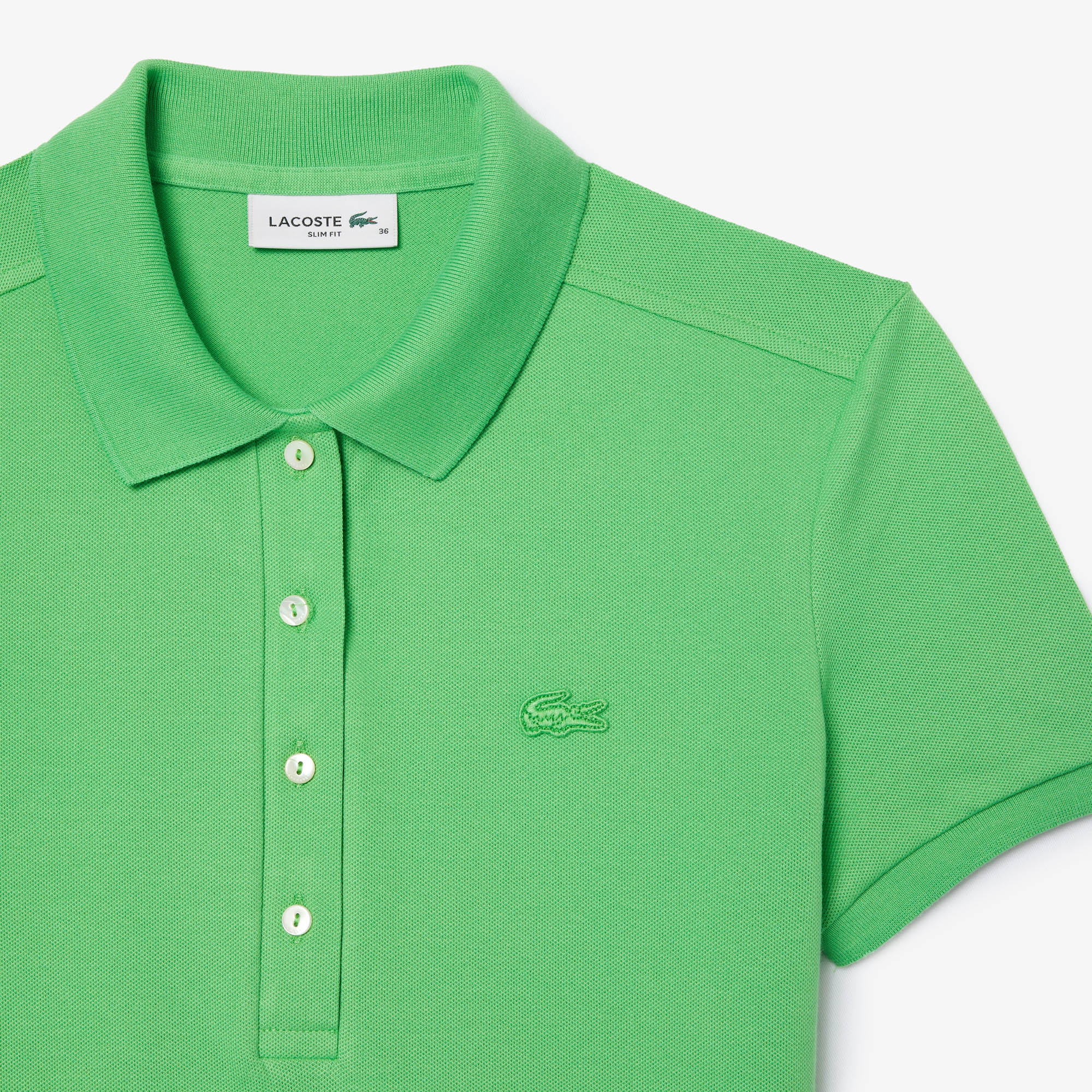 Áo Polo Lacoste Nữ L.12.D Ôm Dáng Chất Liệu Piqué Co Giãn