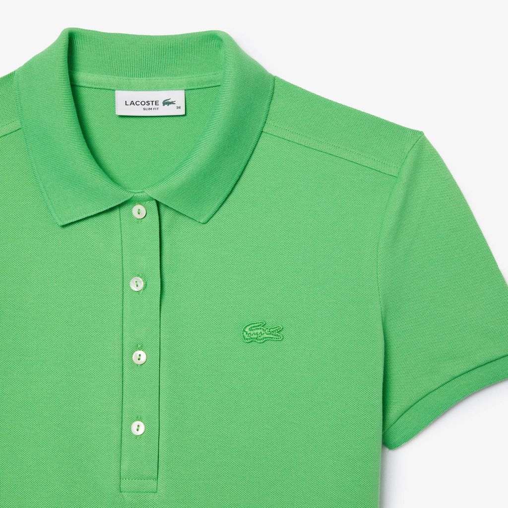Áo Polo Lacoste Nữ L.12.D Ôm Dáng Chất Liệu Piqué Co Giãn