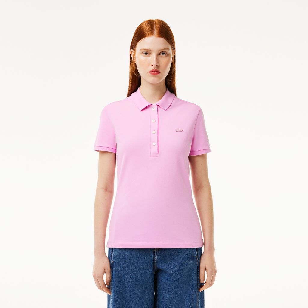 Áo Polo Lacoste Nữ L.12.D Ôm Dáng Chất Liệu Piqué Co Giãn