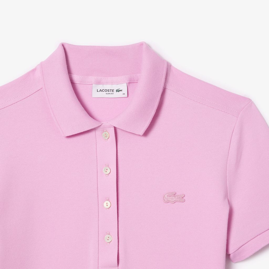 Áo Polo Lacoste Nữ L.12.D Ôm Dáng Chất Liệu Piqué Co Giãn