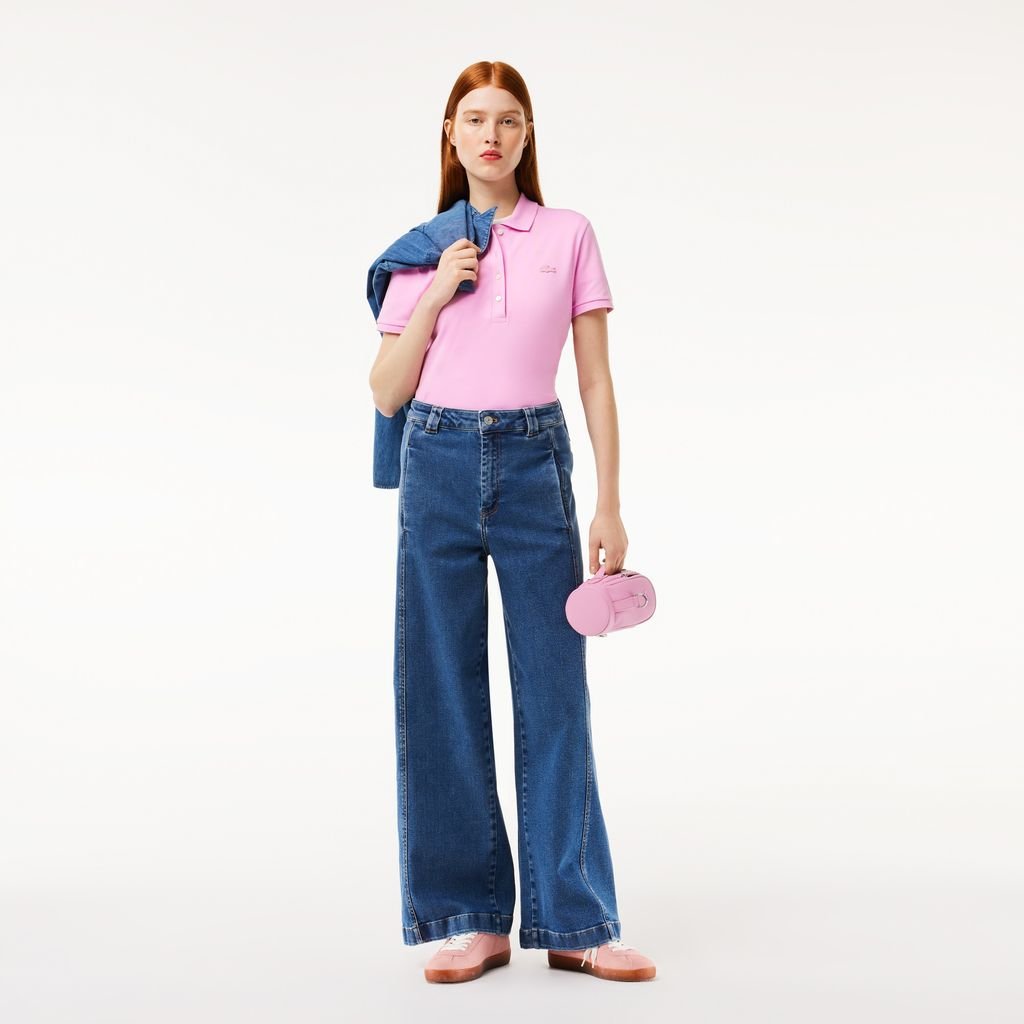 Áo Polo Lacoste Nữ L.12.D Ôm Dáng Chất Liệu Piqué Co Giãn