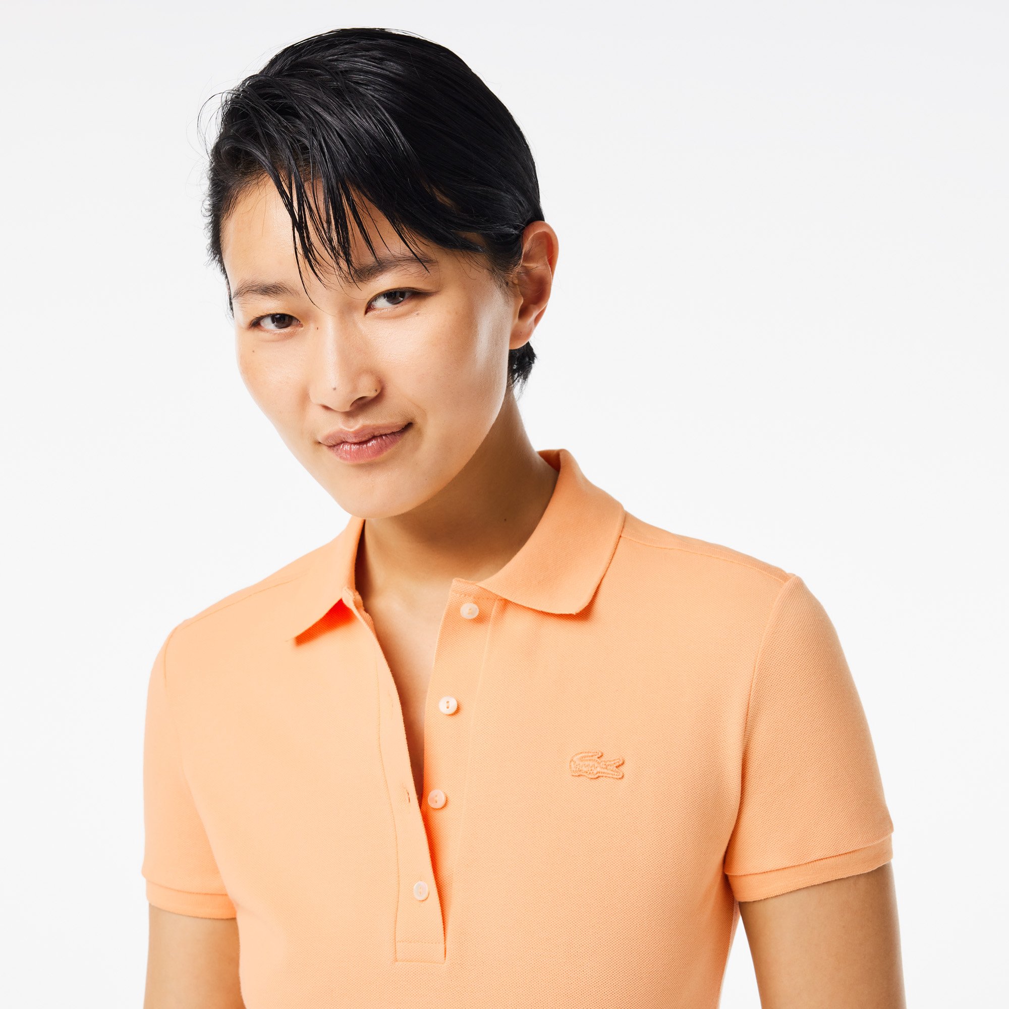 Áo Polo Lacoste Nữ L.12.D Ôm Dáng Chất Liệu Piqué Co Giãn