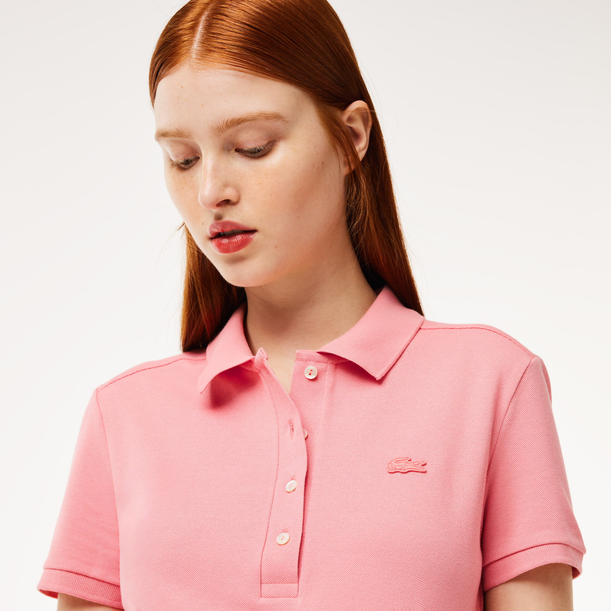 Áo Polo Lacoste Nữ L.12.D Ôm Dáng Chất Liệu Piqué Co Giãn