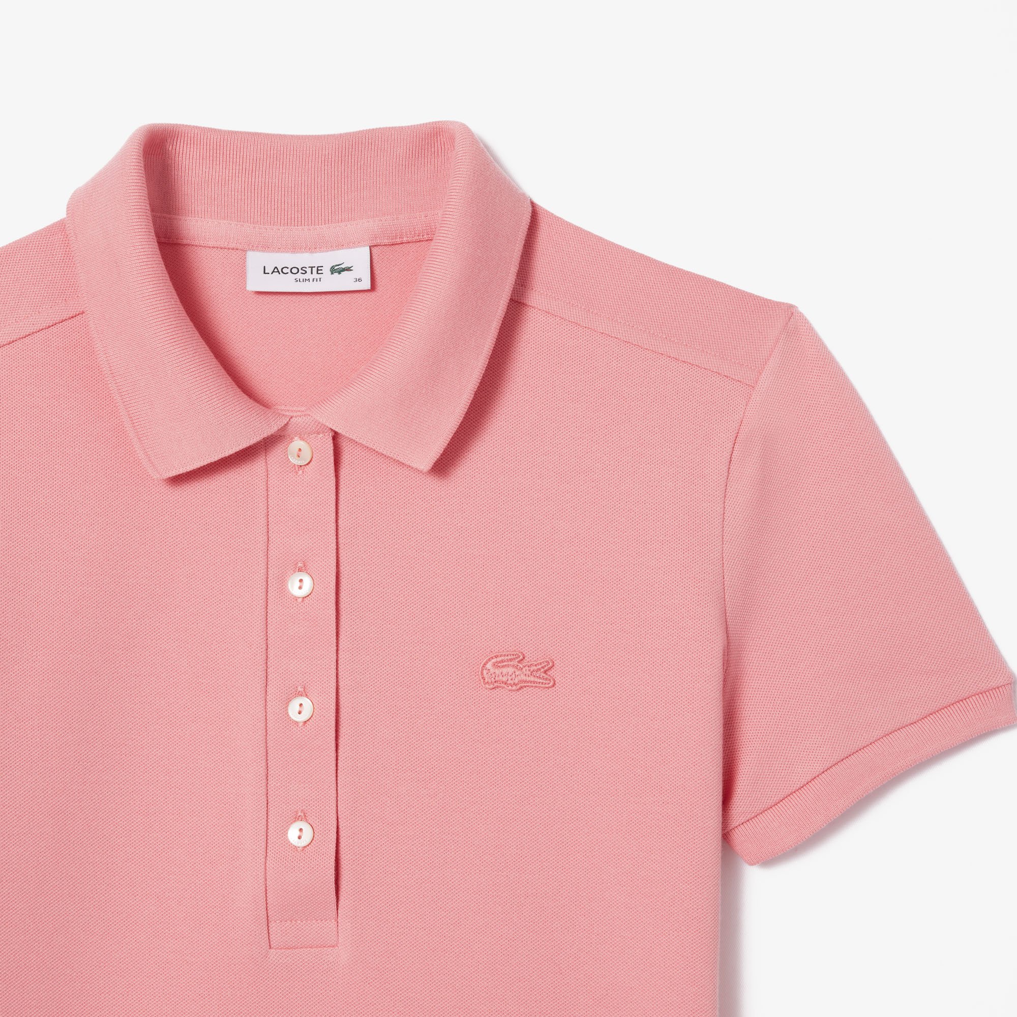 Áo Polo Lacoste Nữ L.12.D Ôm Dáng Chất Liệu Piqué Co Giãn