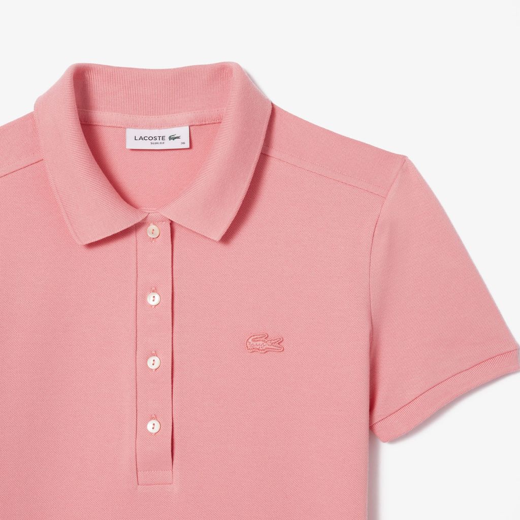 Áo Polo Lacoste Nữ L.12.D Ôm Dáng Chất Liệu Piqué Co Giãn