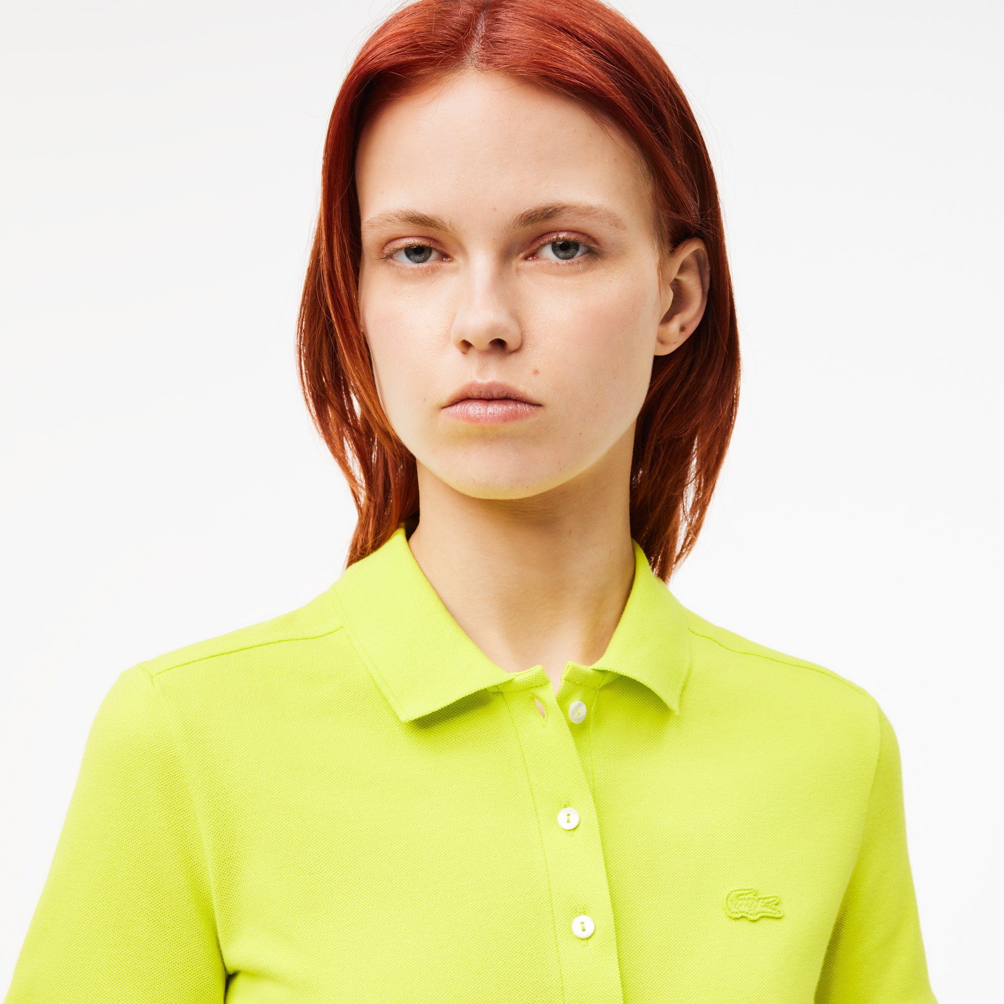Áo Polo Lacoste Nữ L.12.D Ôm Dáng Chất Liệu Piqué Co Giãn