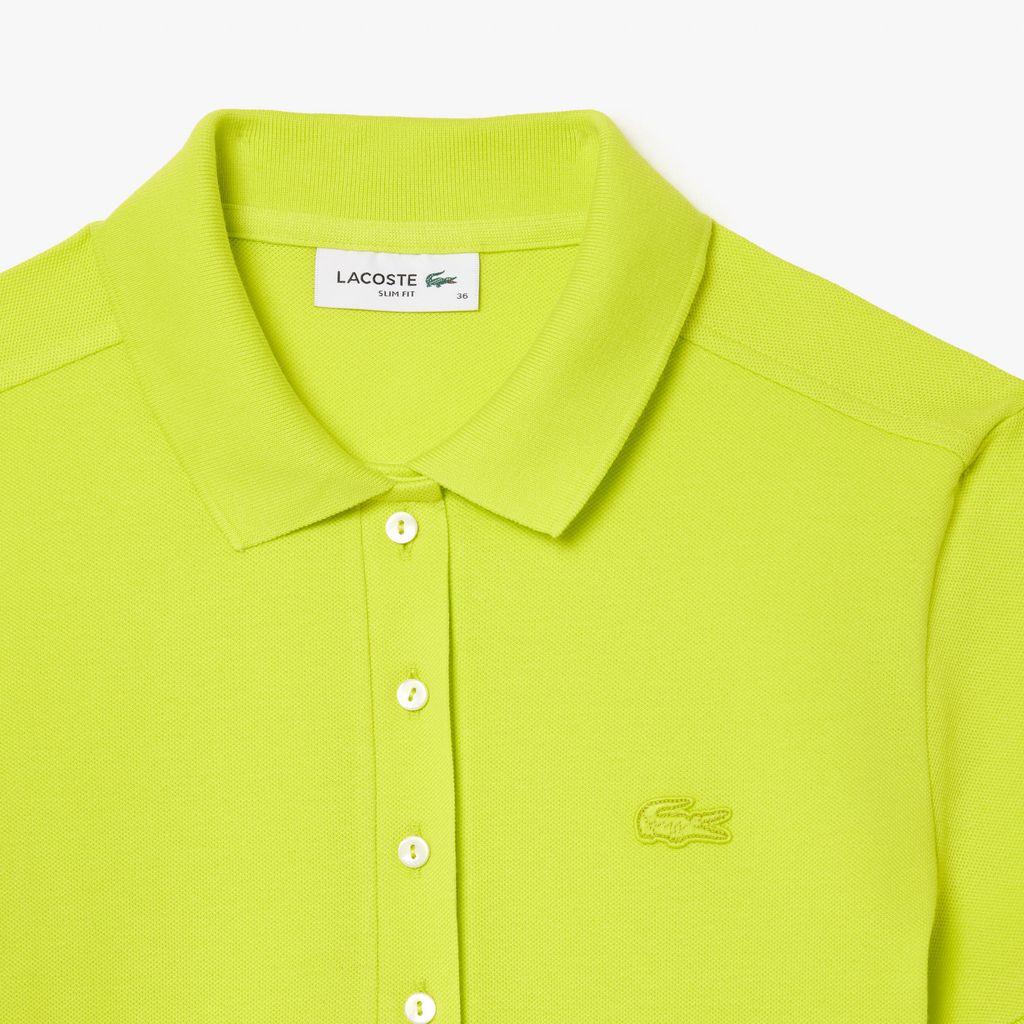 Áo Polo Lacoste Nữ L.12.D Ôm Dáng Chất Liệu Piqué Co Giãn