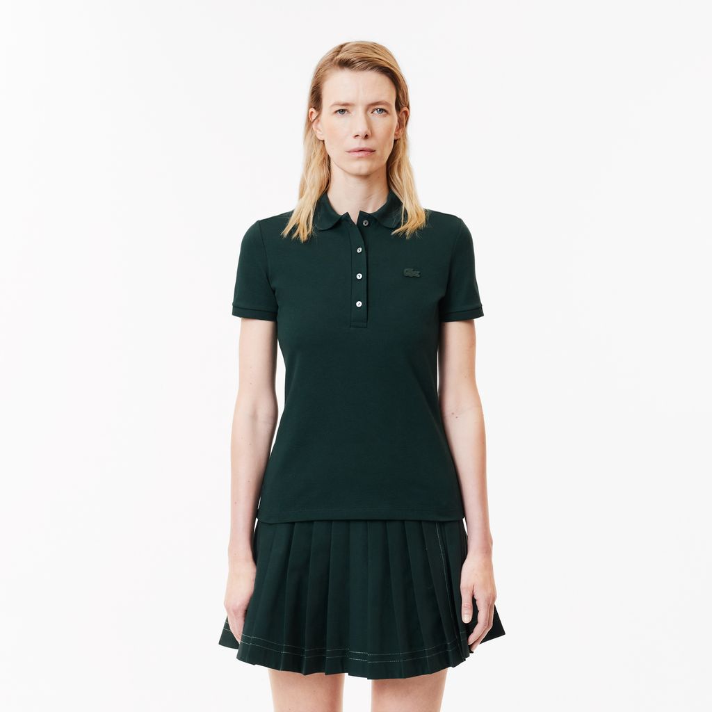 Áo Polo Lacoste Nữ L.12.D Ôm Dáng Chất Liệu Piqué Co Giãn