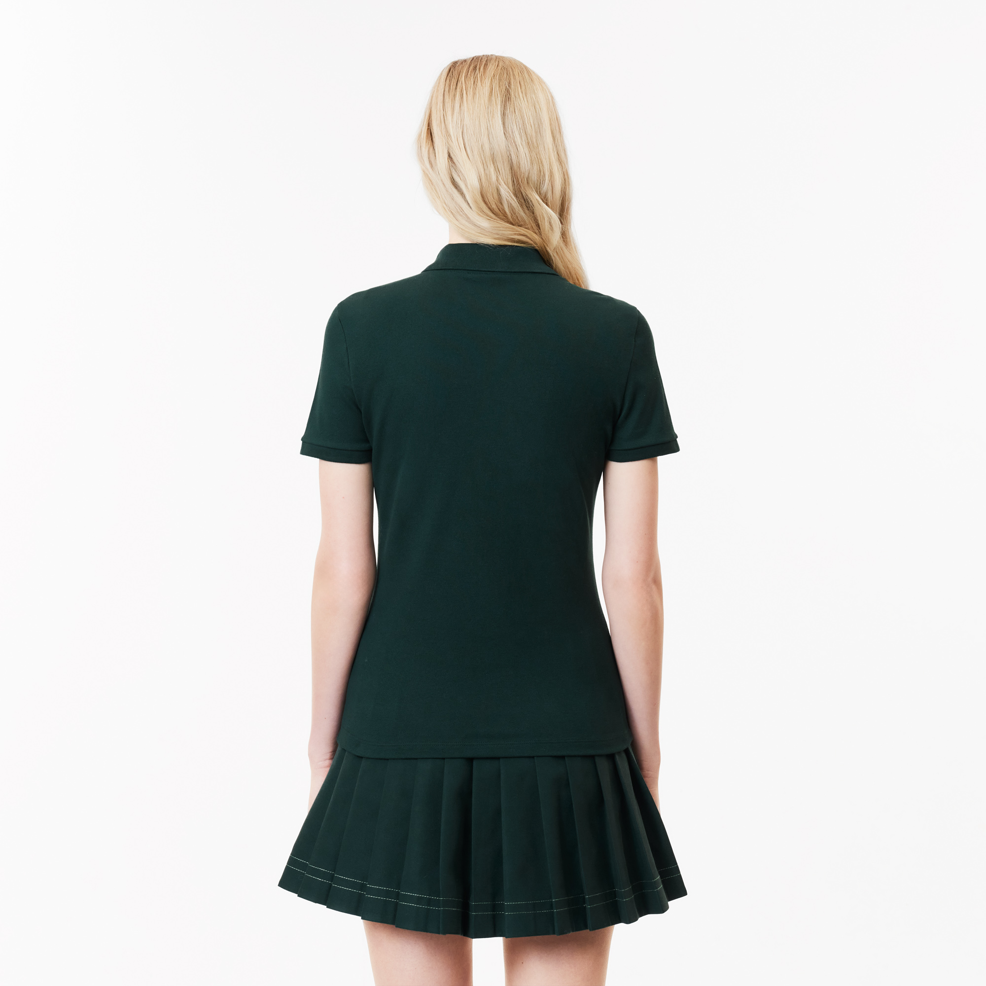 Áo Polo Lacoste Nữ L.12.D Ôm Dáng Chất Liệu Piqué Co Giãn