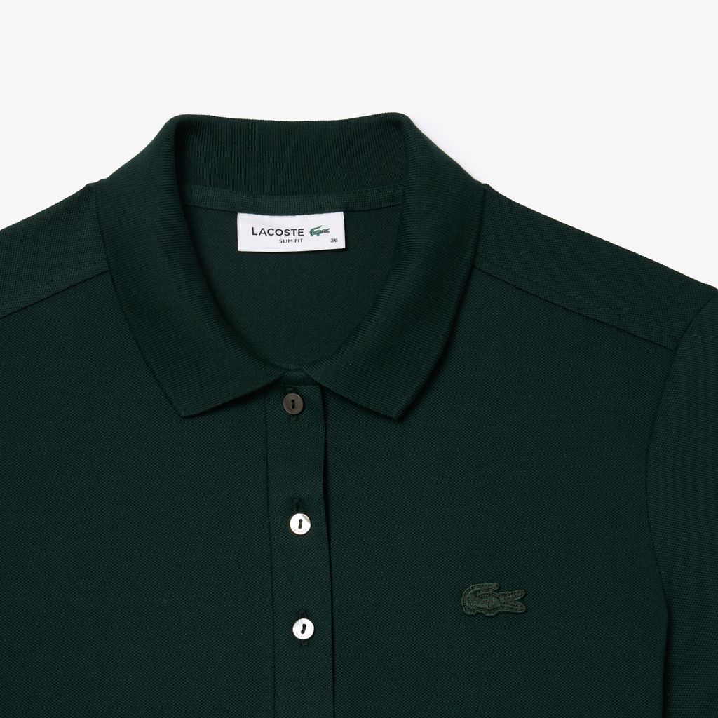 Áo Polo Lacoste Nữ L.12.D Ôm Dáng Chất Liệu Piqué Co Giãn