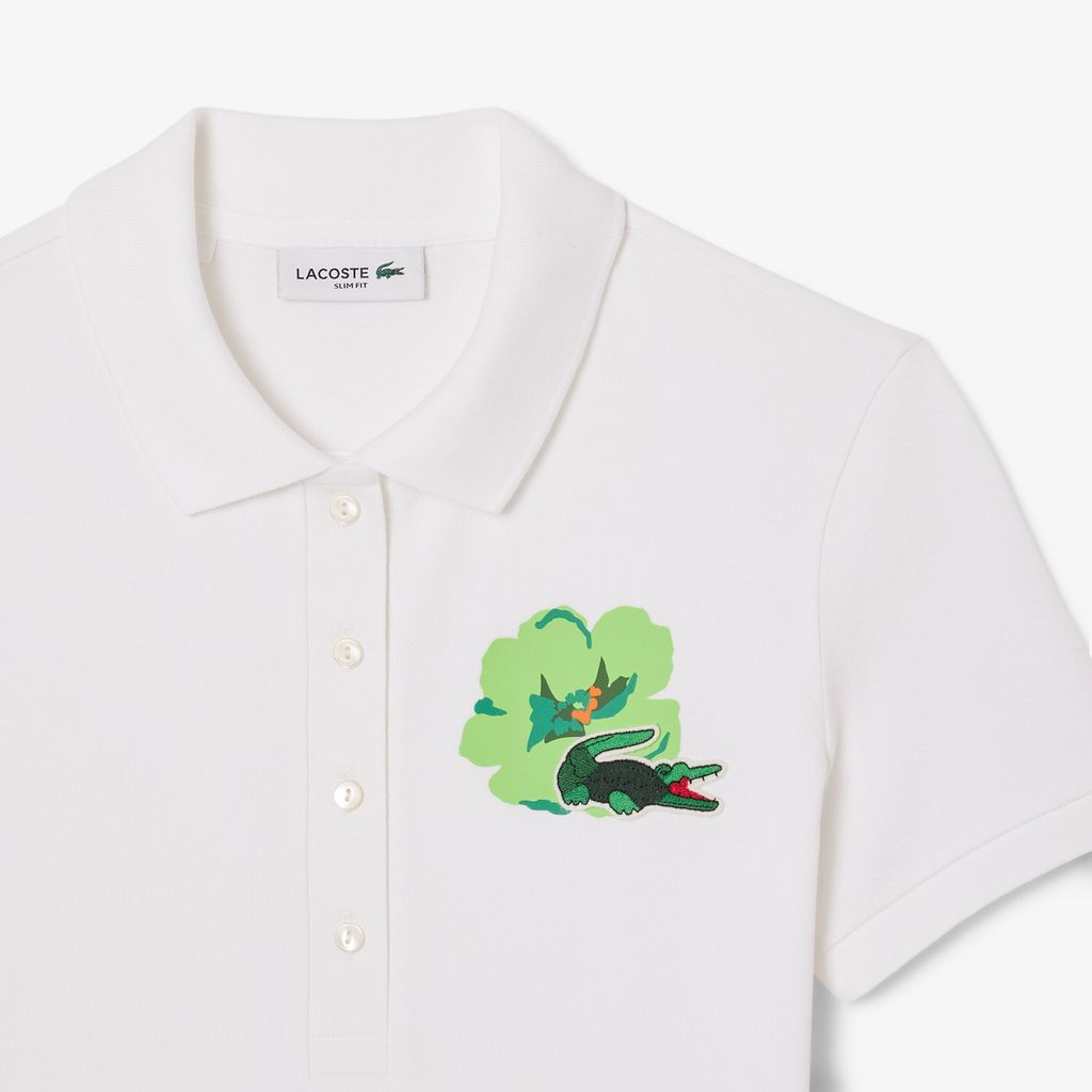 Áo Polo Lacoste Nữ L.12.D Ôm Dáng Chất Liệu Cotton Co Dãn