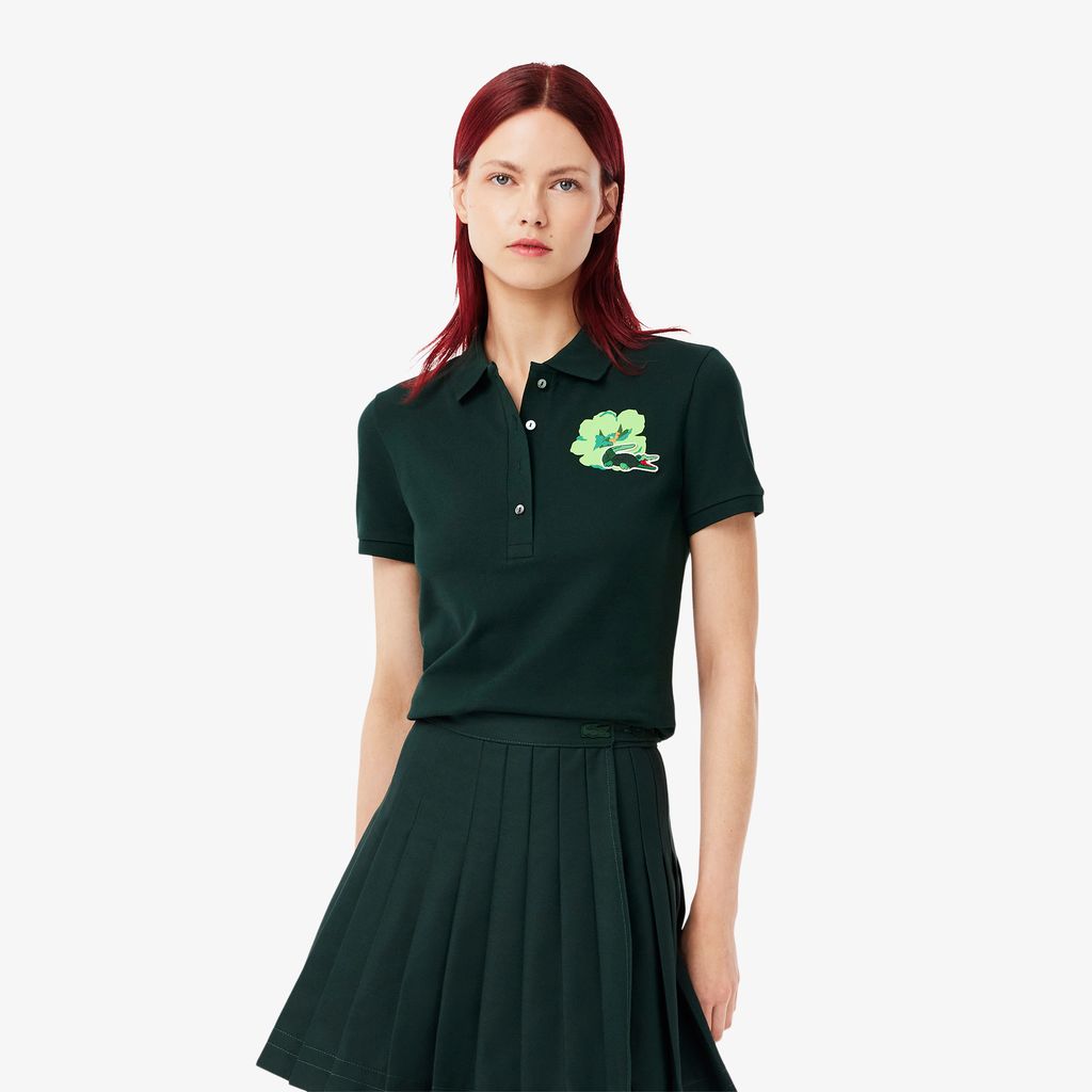 Áo Polo Lacoste Nữ L.12.D Ôm Dáng Chất Liệu Cotton Co Dãn