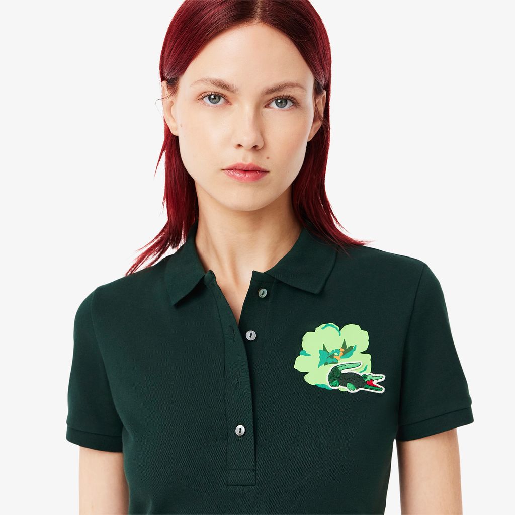 Áo Polo Lacoste Nữ L.12.D Ôm Dáng Chất Liệu Cotton Co Dãn