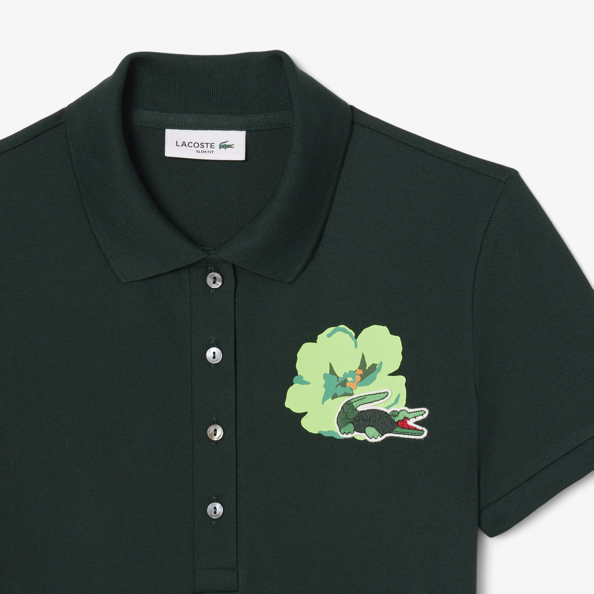 Áo Polo Lacoste Nữ L.12.D Ôm Dáng Chất Liệu Cotton Co Dãn