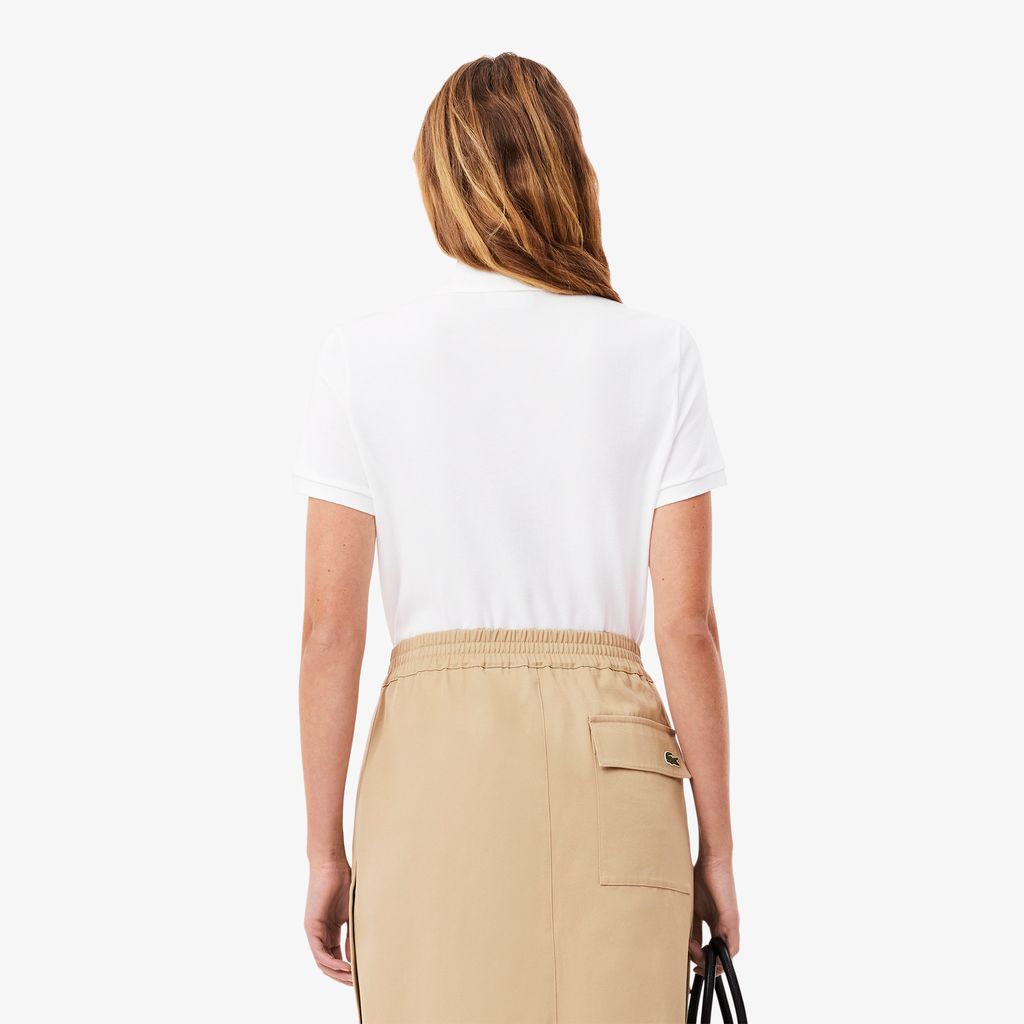 Áo Polo Lacoste Nữ Dáng Suông Chất Liệu Piqué Mềm Mại