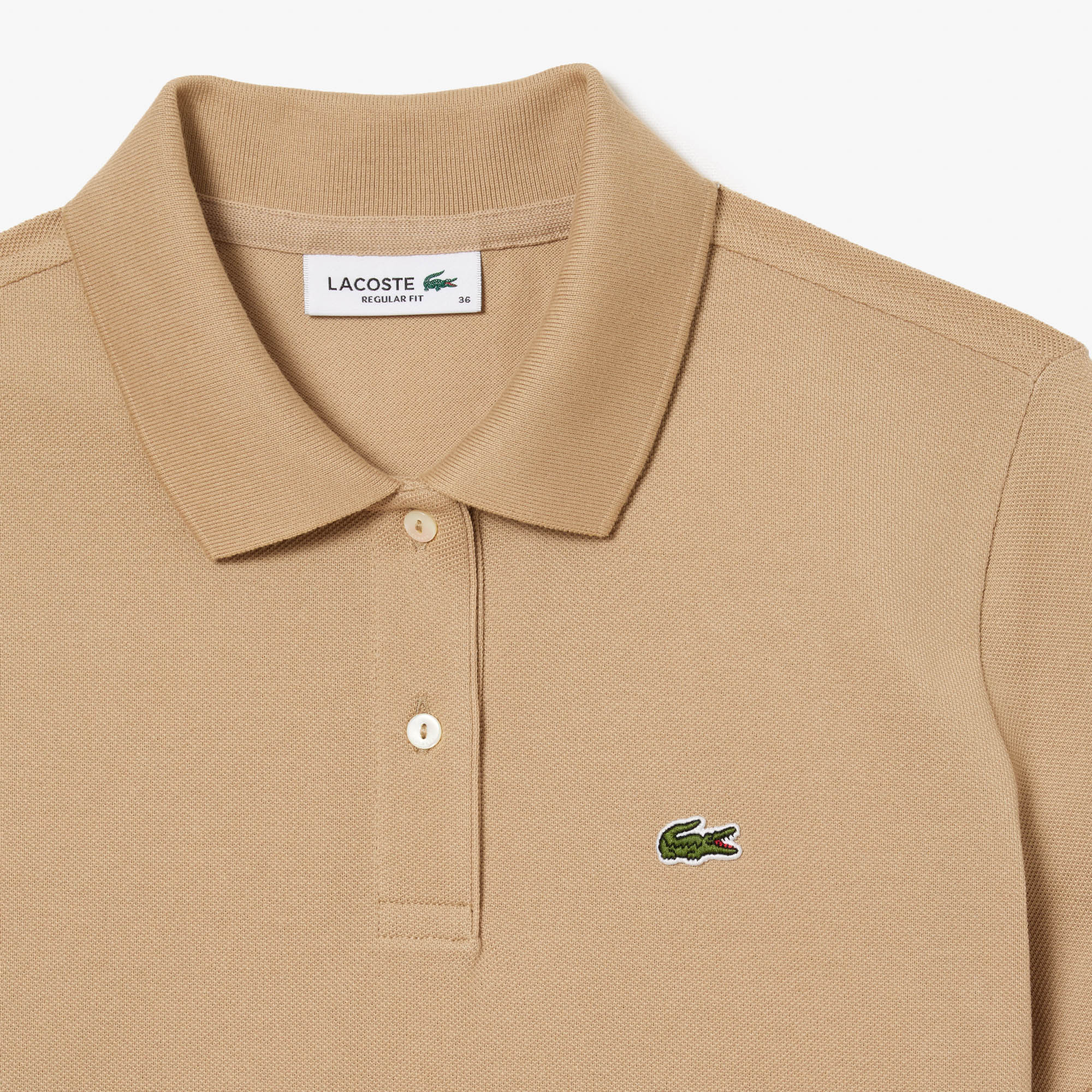 Áo Polo Lacoste Nữ Dáng Suông Chất Liệu Piqué Mềm Mại