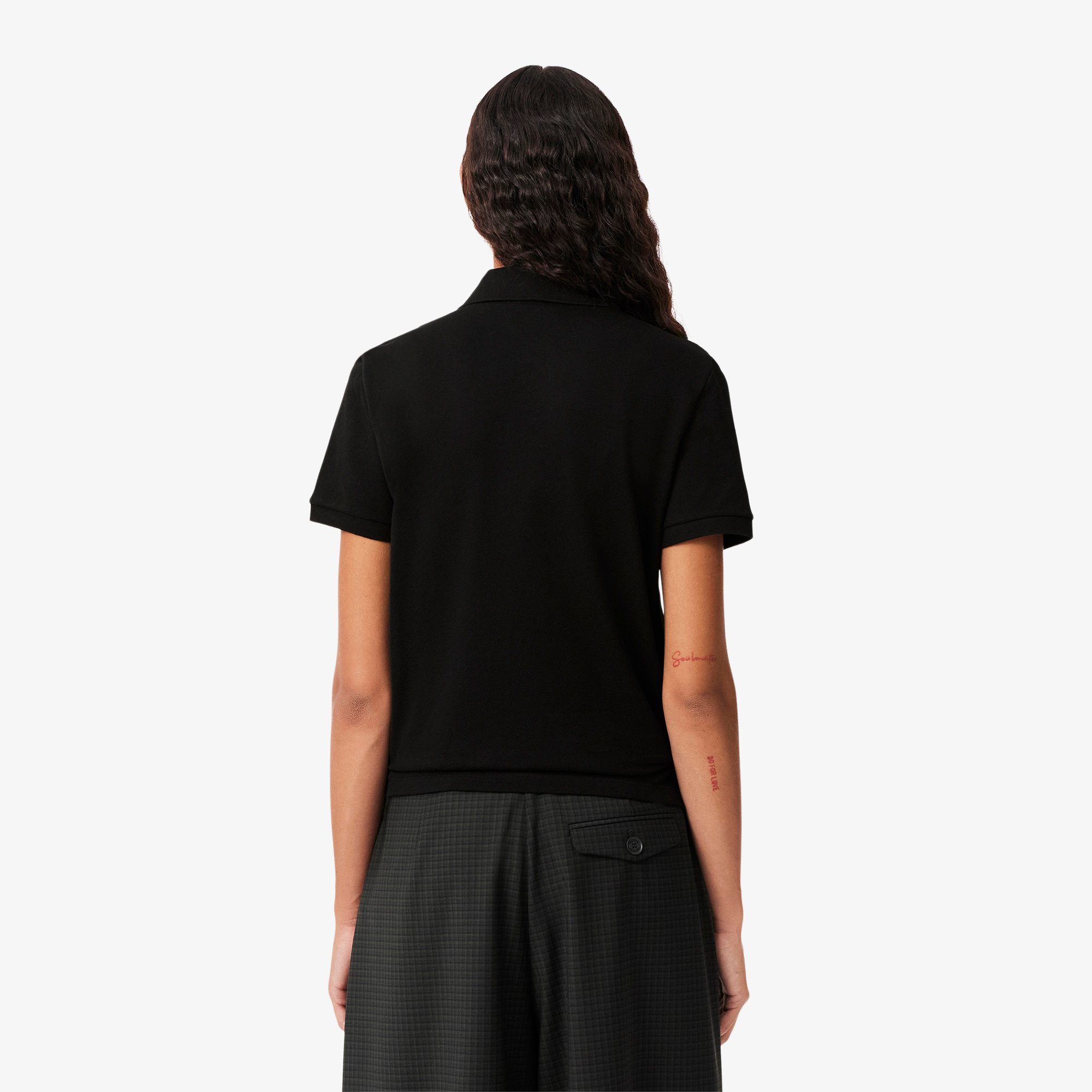 Áo Polo Lacoste Nữ Dáng Suông Chất Liệu Piqué Mềm Mại