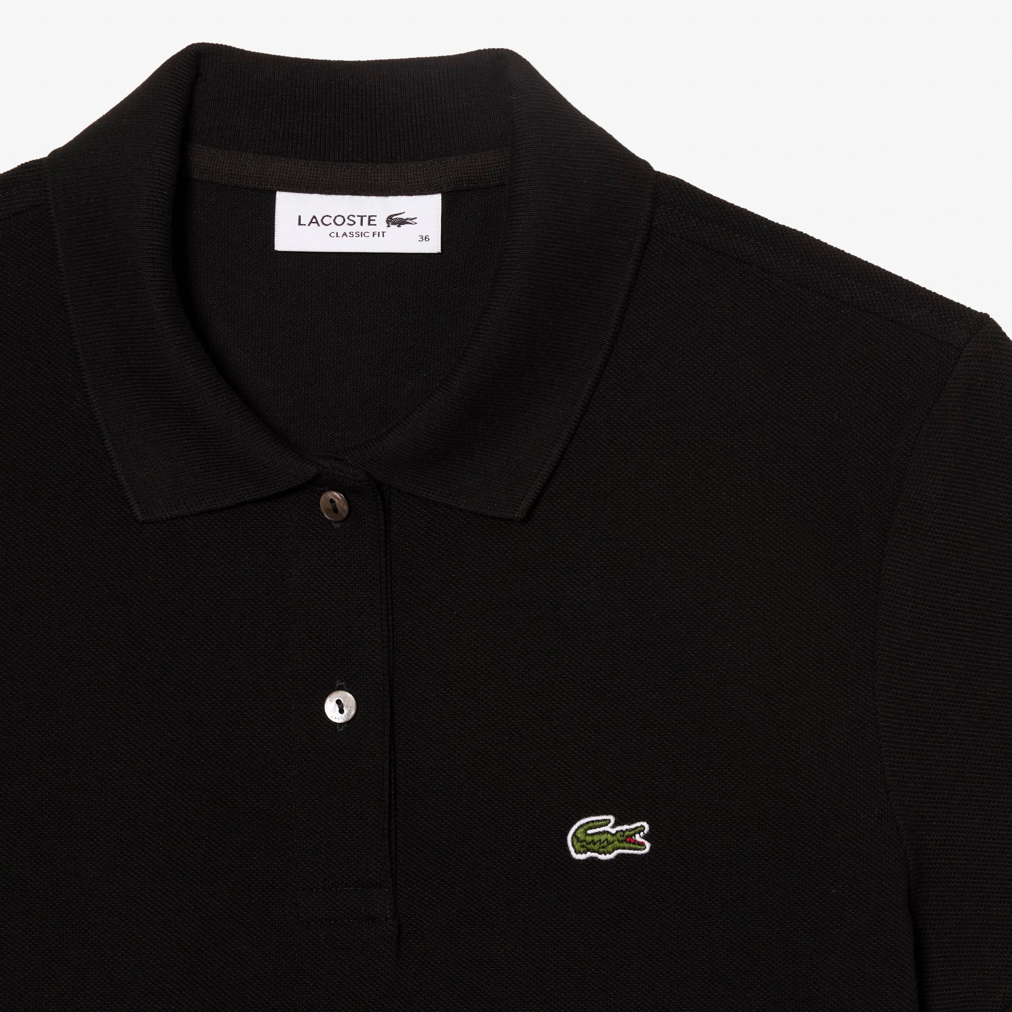 Áo Polo Lacoste Nữ Dáng Suông Chất Liệu Piqué Mềm Mại