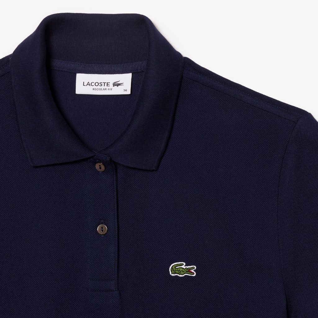 Áo Polo Lacoste Nữ Dáng Suông Chất Liệu Piqué Mềm Mại