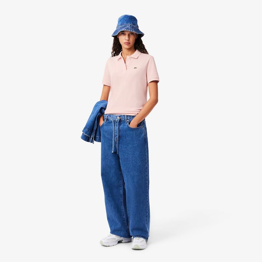 Áo Polo Lacoste Nữ Dáng Suông Chất Liệu Piqué Mềm Mại