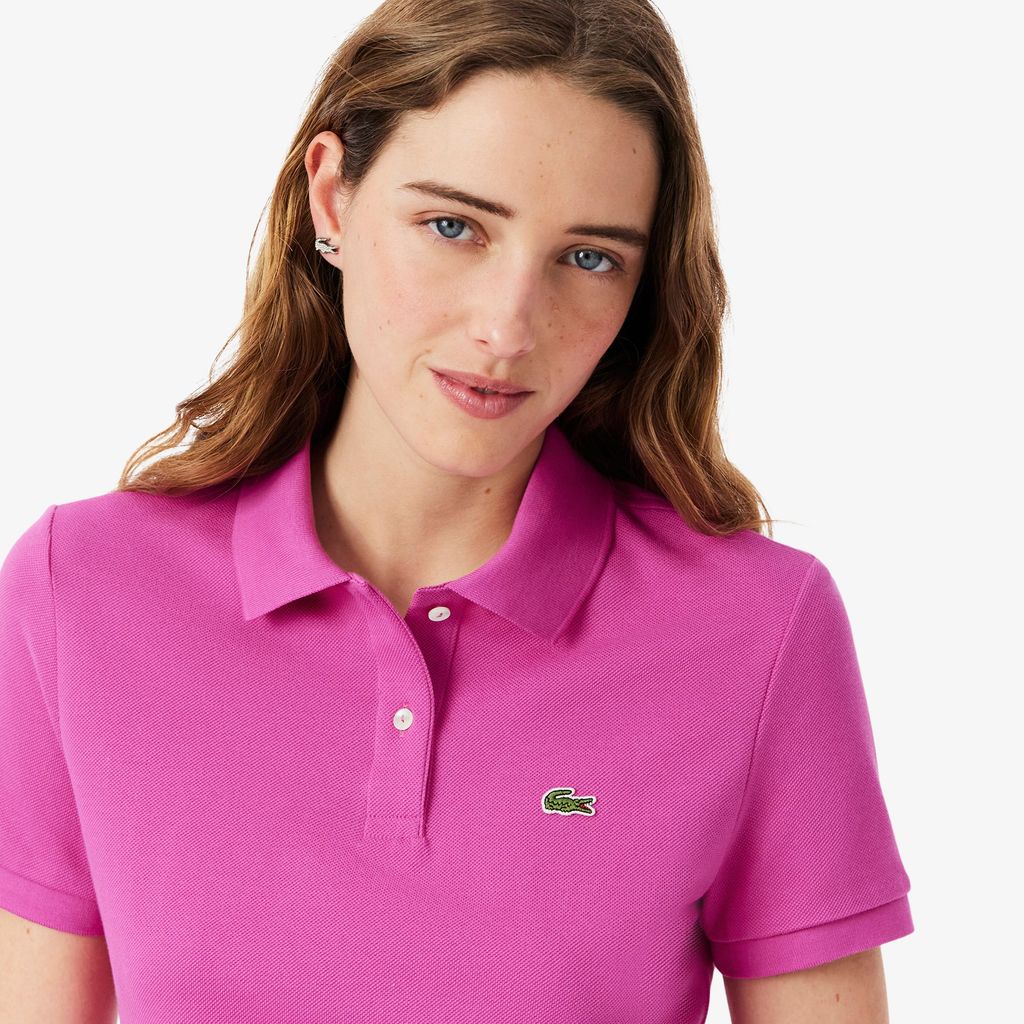 Áo Polo Lacoste Nữ Dáng Suông Chất Liệu Piqué Mềm Mại