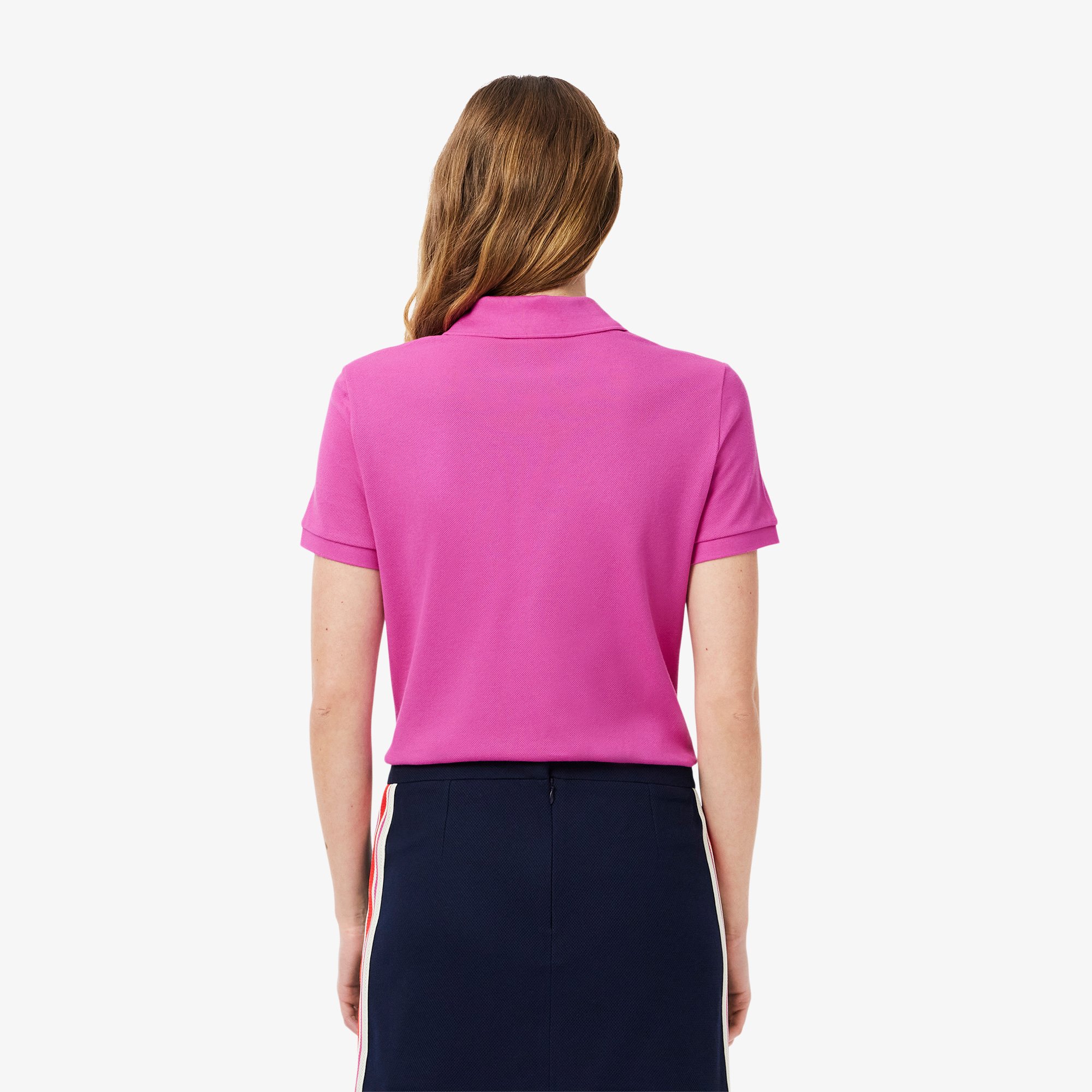 Áo Polo Lacoste Nữ Dáng Suông Chất Liệu Piqué Mềm Mại