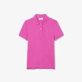 Áo Polo Lacoste Nữ Dáng Suông Chất Liệu Piqué Mềm Mại