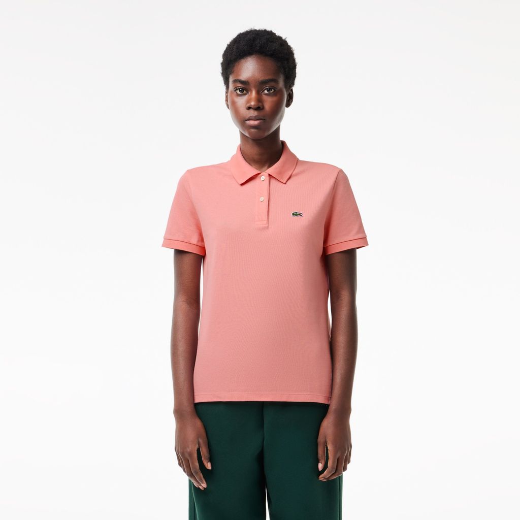 Áo Polo Lacoste Nữ Dáng Suông Chất Liệu Piqué Mềm Mại