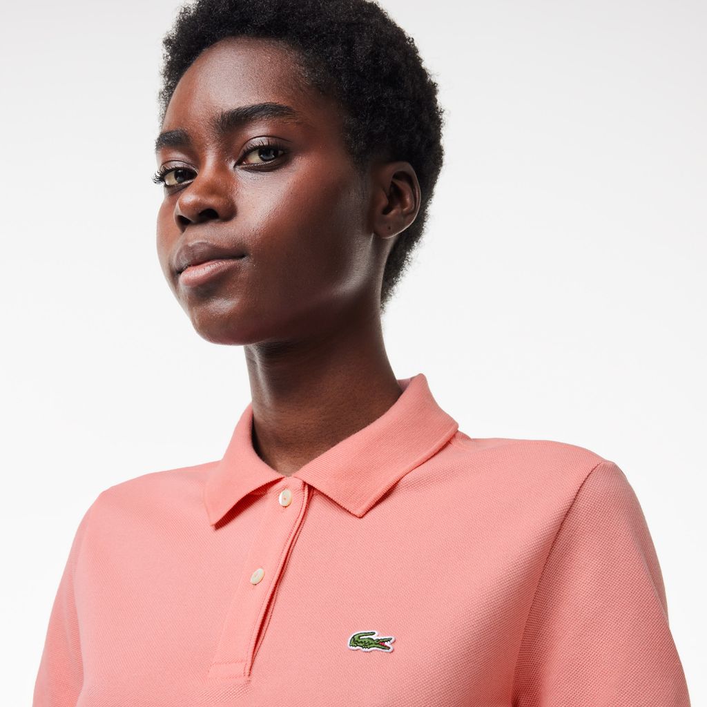 Áo Polo Lacoste Nữ Dáng Suông Chất Liệu Piqué Mềm Mại