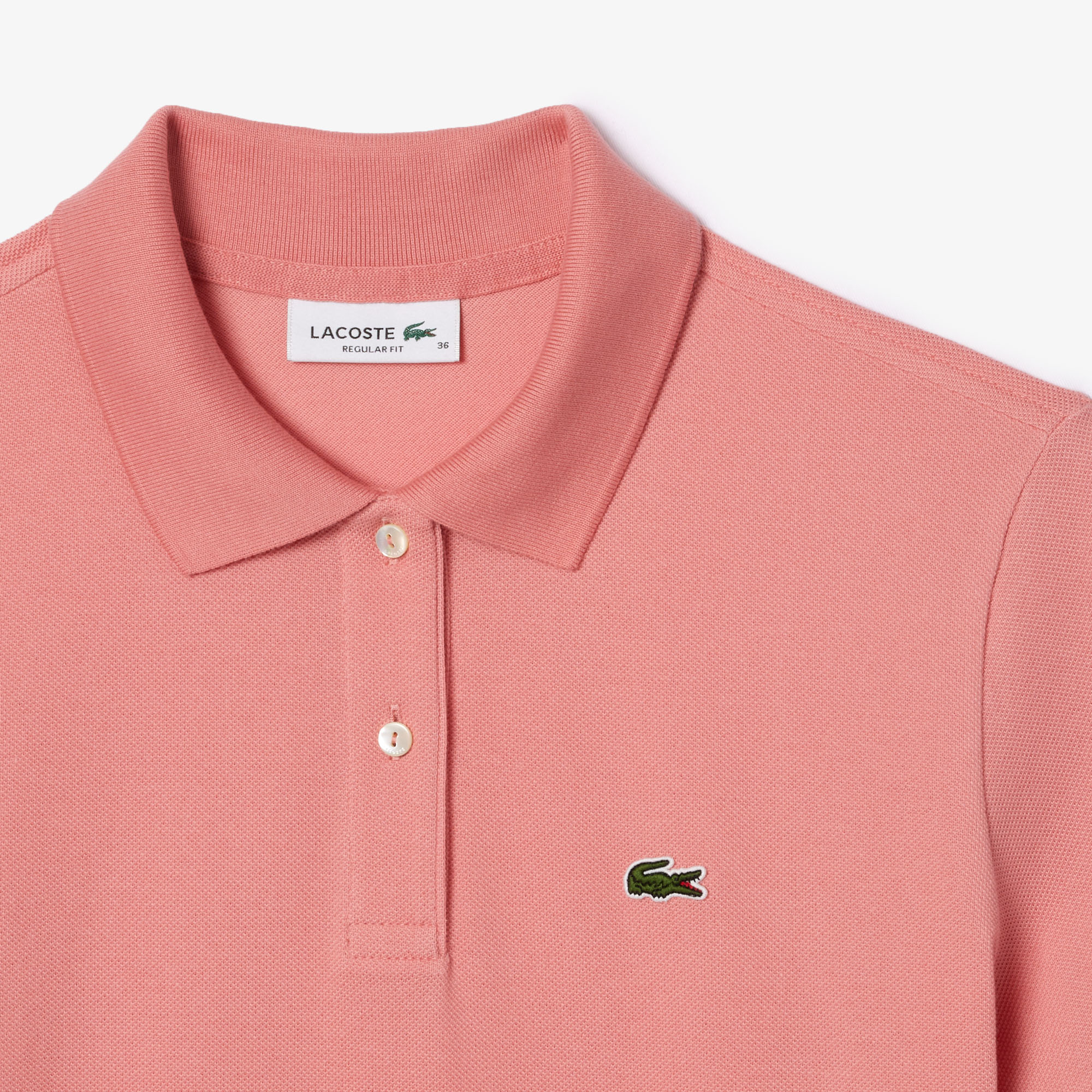 Áo Polo Lacoste Nữ Dáng Suông Chất Liệu Piqué Mềm Mại