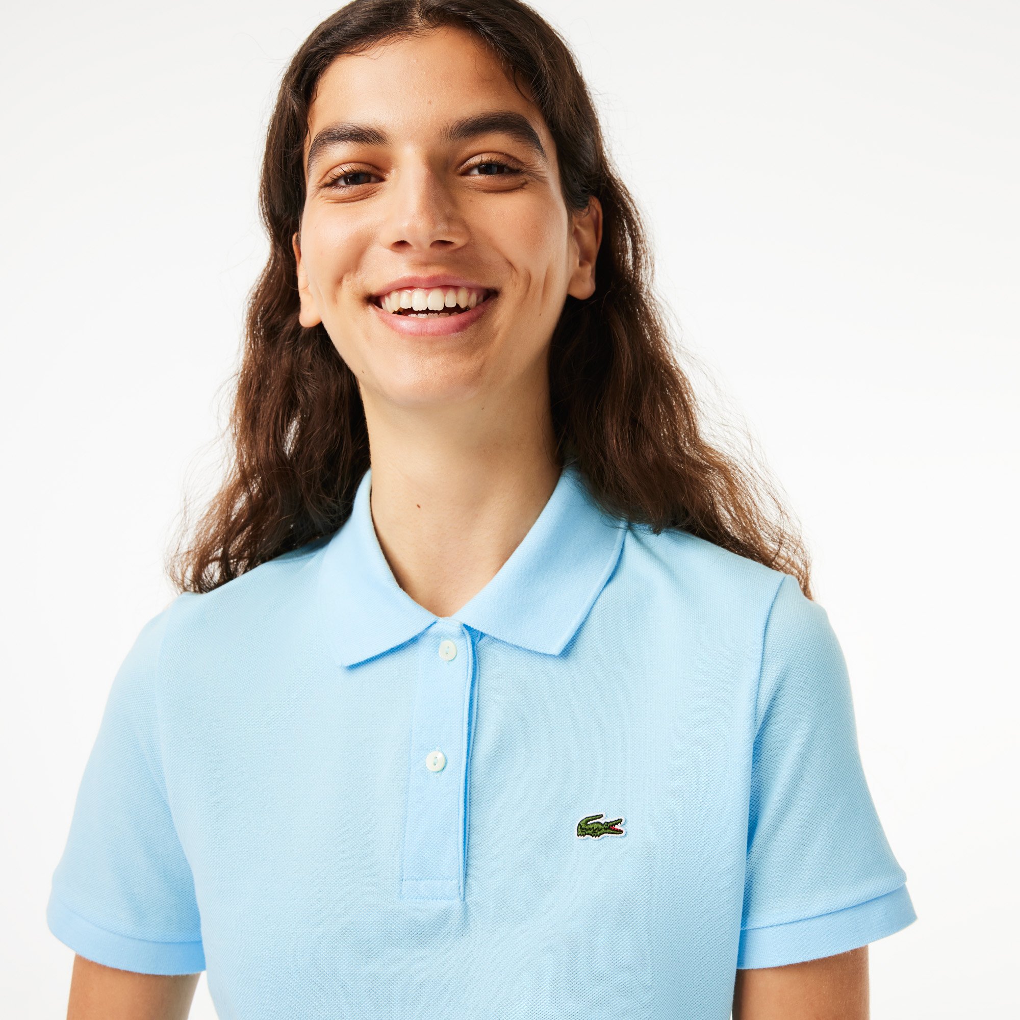 Áo Polo Lacoste Nữ Dáng Suông Chất Liệu Cotton Petit Piqué Mềm
