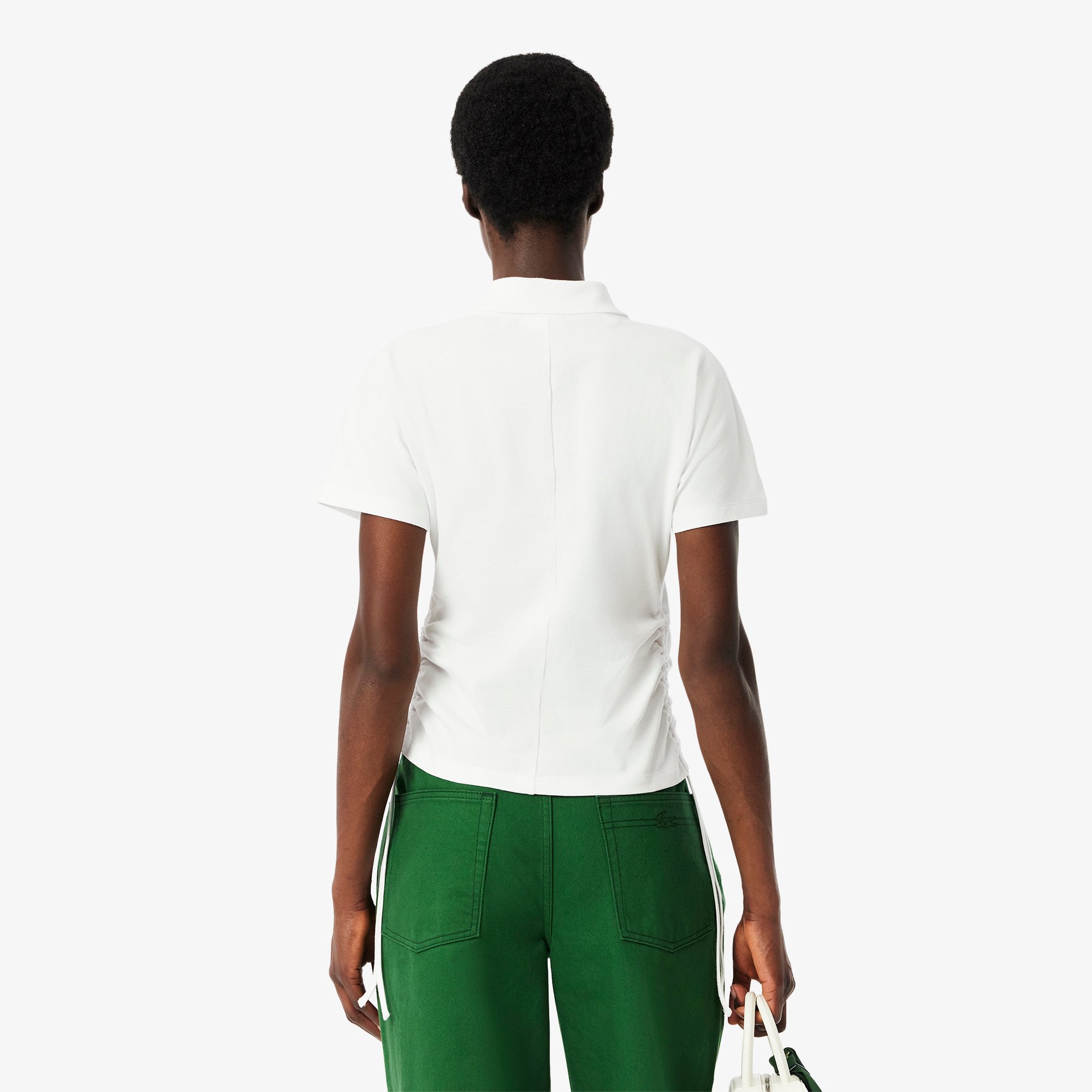 Áo Polo Lacoste Nữ Chất Liệu Piqué Ôm Dáng Điều Chỉnh Được