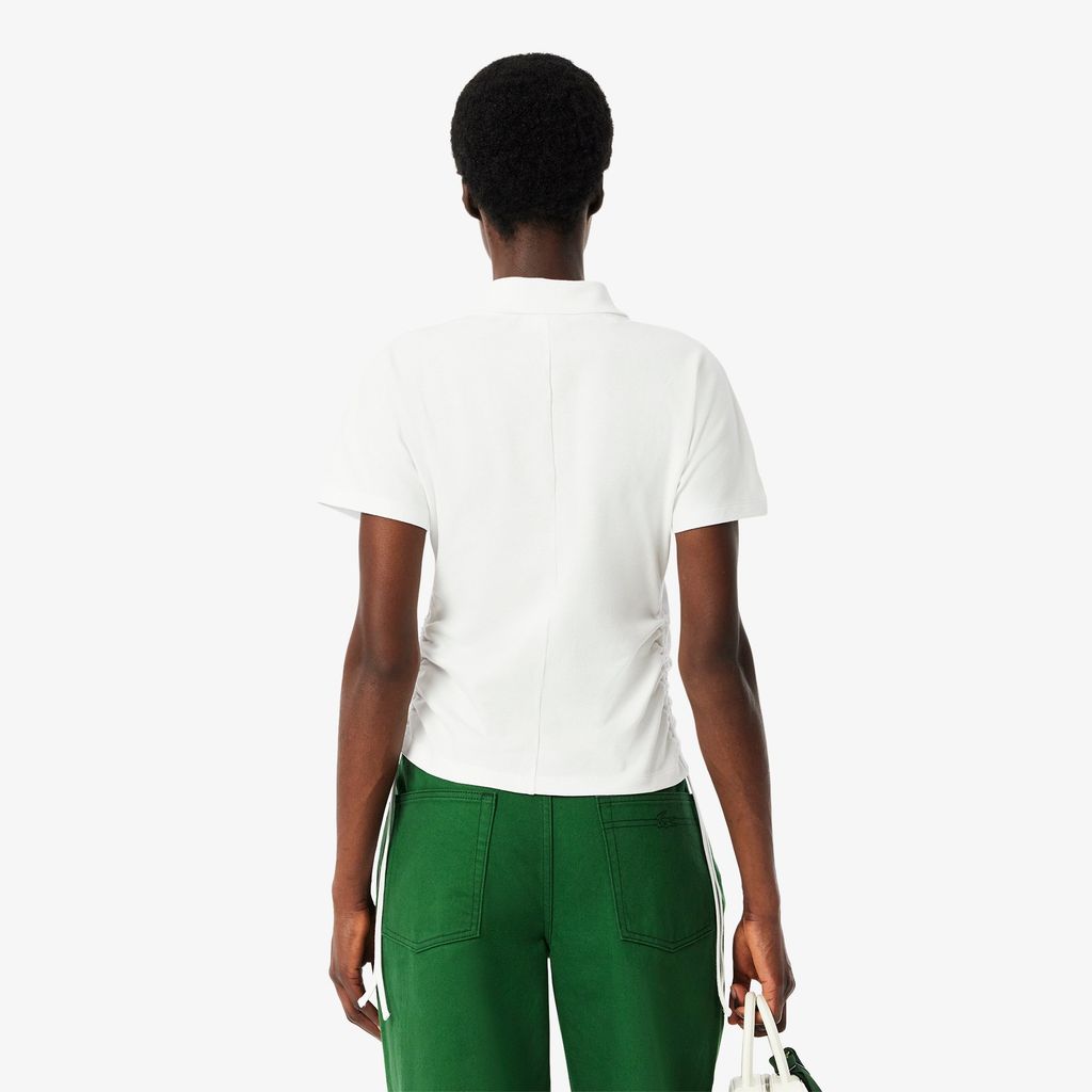 Áo Polo Lacoste Nữ Chất Liệu Piqué Ôm Dáng Điều Chỉnh Được