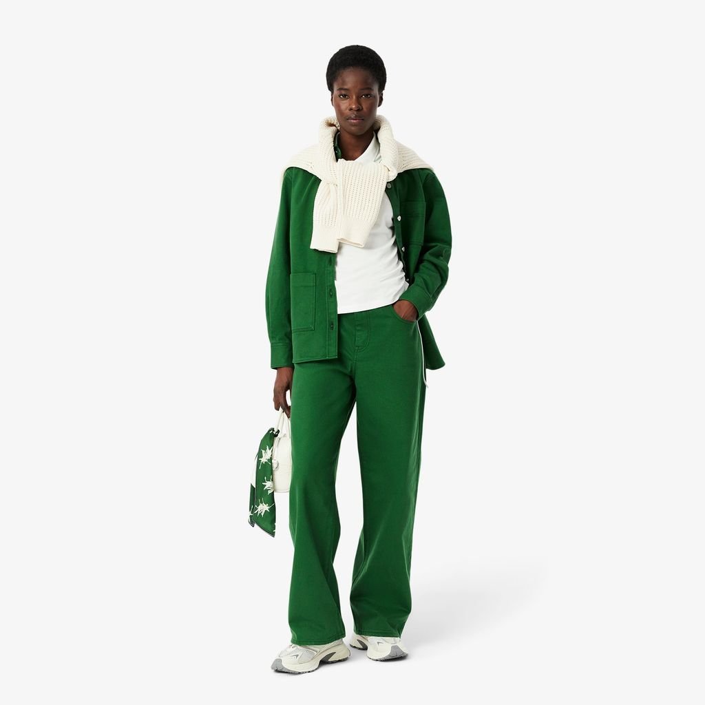 Áo Polo Lacoste Nữ Chất Liệu Piqué Ôm Dáng Điều Chỉnh Được