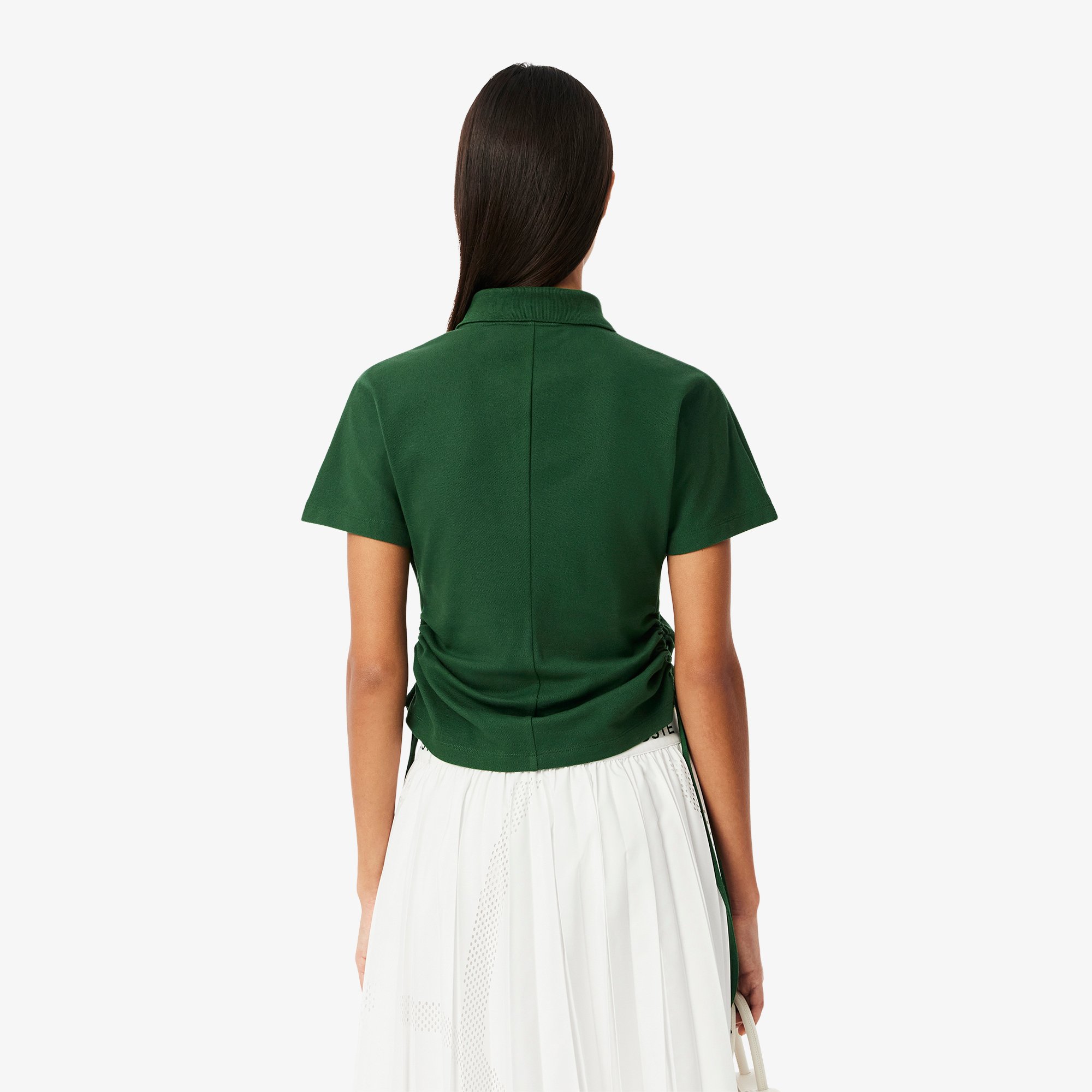 Áo Polo Lacoste Nữ Chất Liệu Piqué Ôm Dáng Điều Chỉnh Được