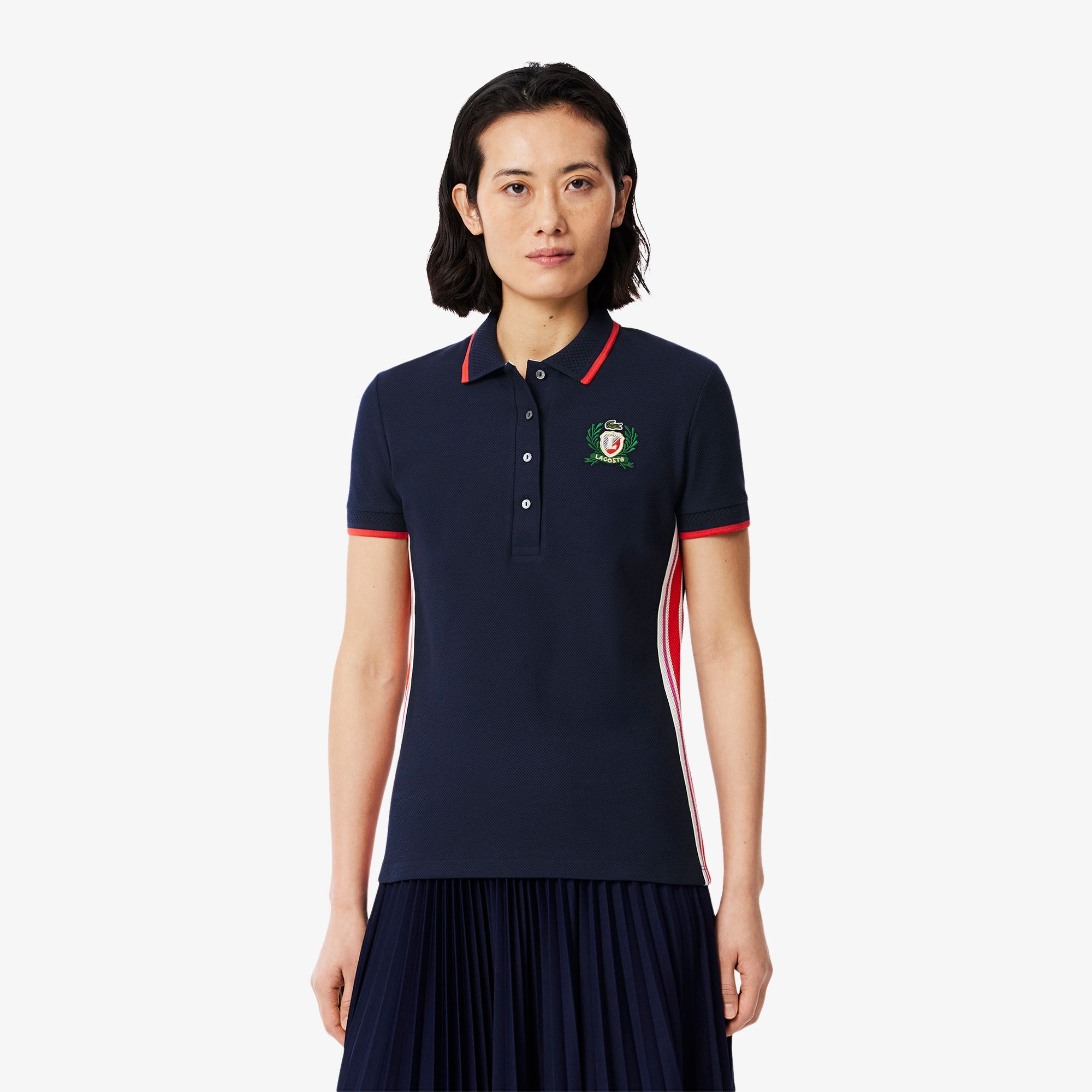 Áo Polo Lacoste Nữ Ôm Dáng Sản Xuất Tại Pháp