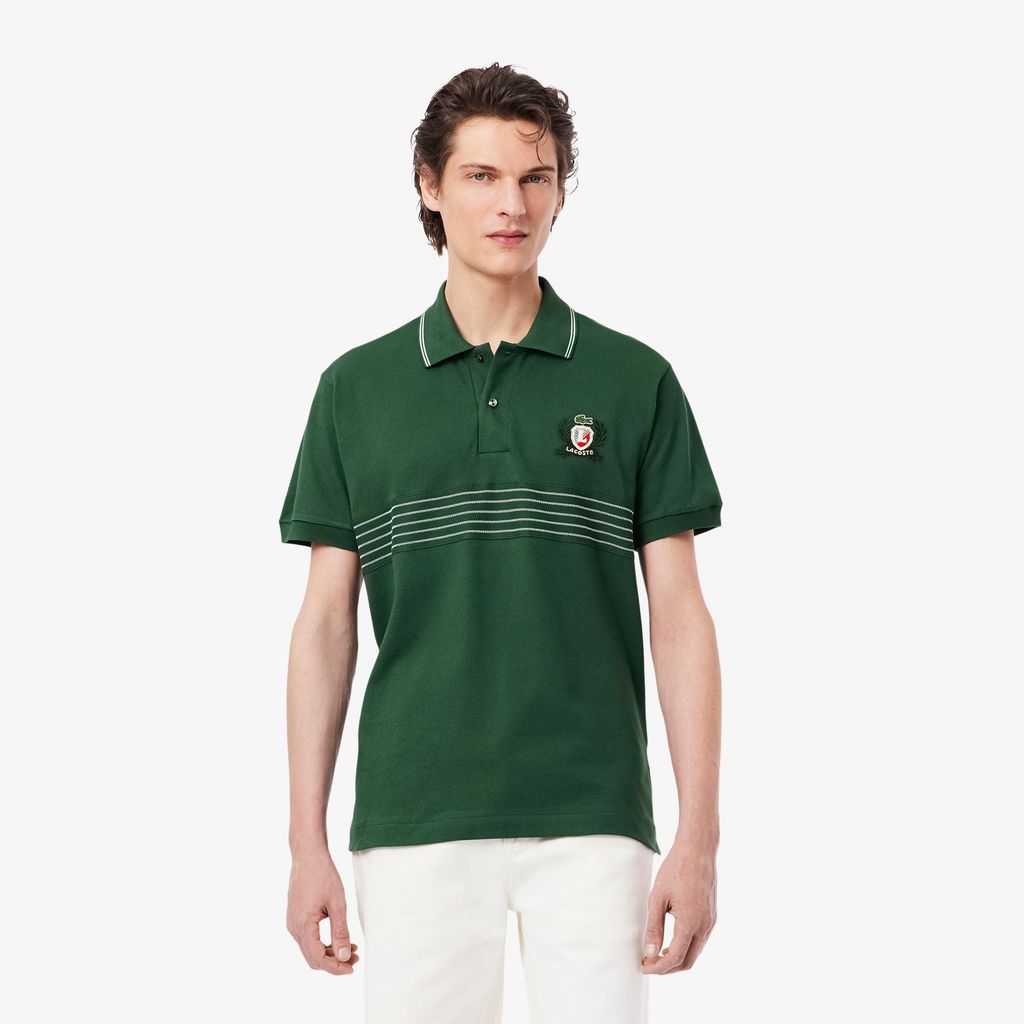 Áo Polo Lacoste Nam L.12.12 Dáng Cổ Điển Hình Khiên Thêu