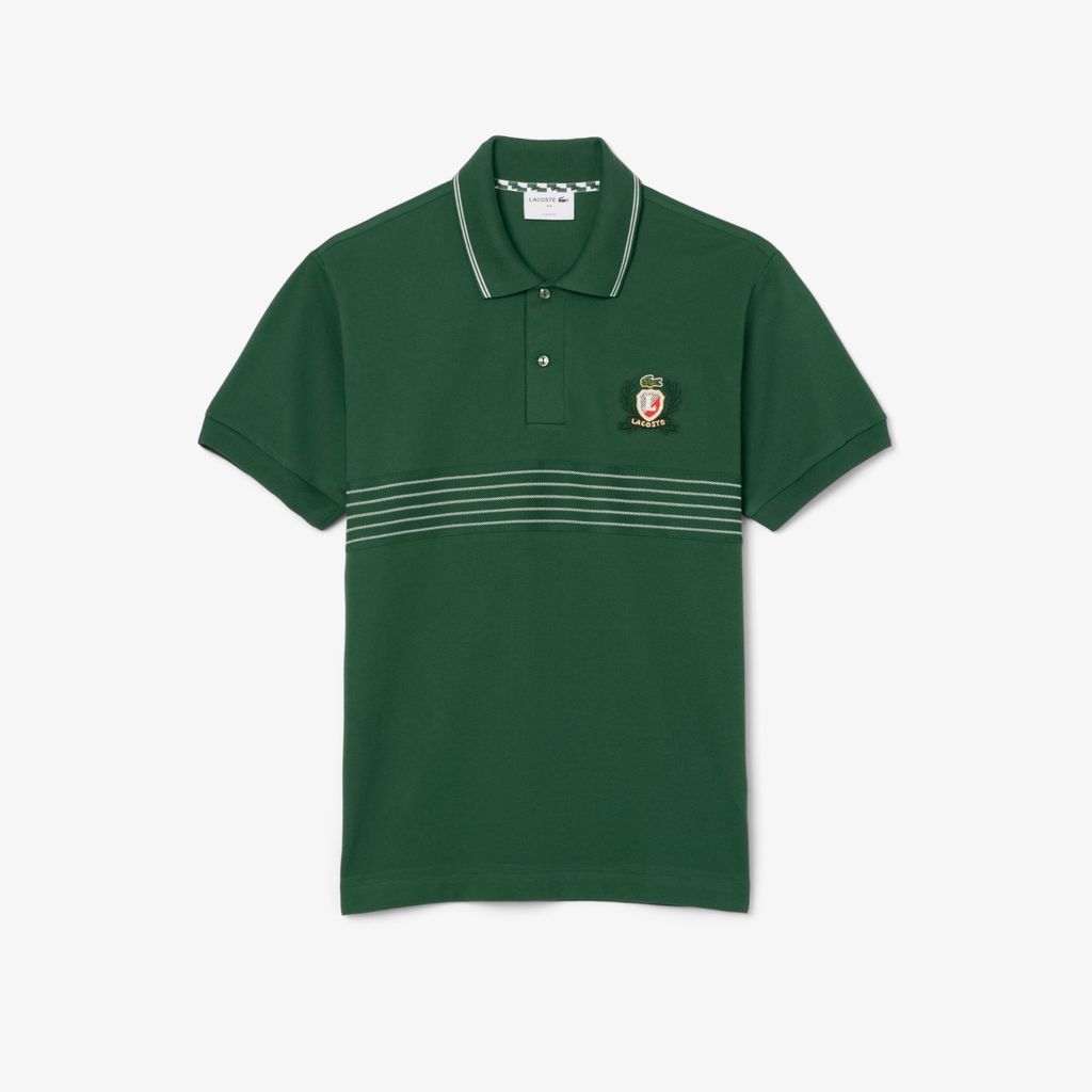 Áo Polo Lacoste Nam L.12.12 Dáng Cổ Điển Hình Khiên Thêu