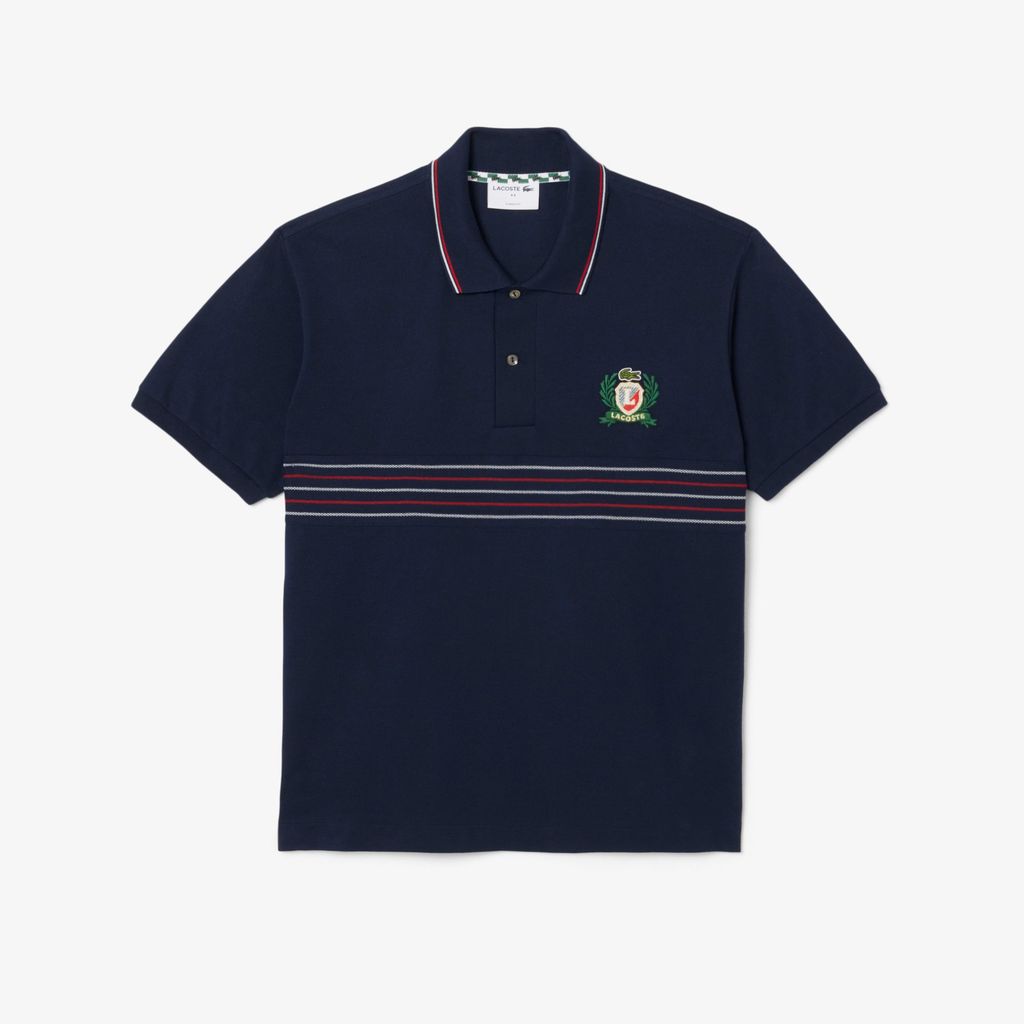 Áo Polo Lacoste Nam L.12.12 Dáng Cổ Điển Hình Khiên Thêu