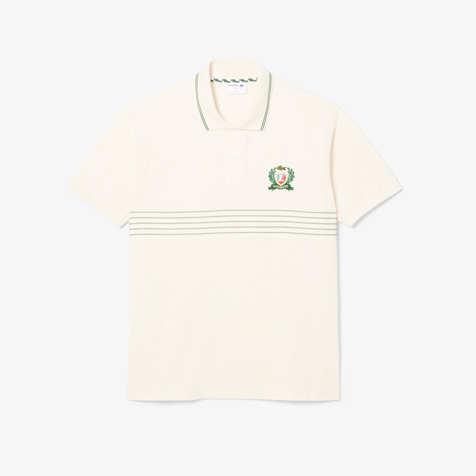 Áo Polo Lacoste Nam L.12.12 Dáng Cổ Điển Hình Khiên Thêu