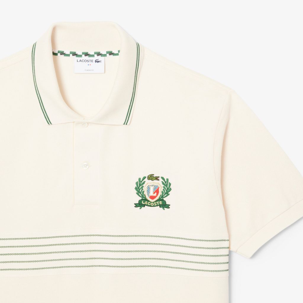 Áo Polo Lacoste Nam L.12.12 Dáng Cổ Điển Hình Khiên Thêu