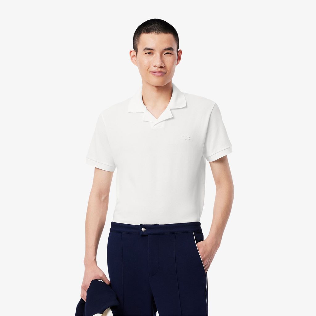 Áo Polo Lacoste Nam Paris Dáng Cổ Điển Cổ Mở