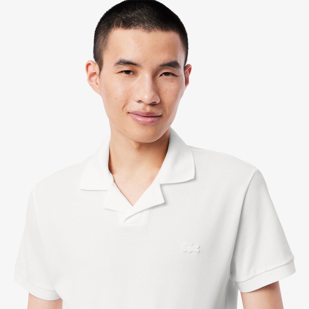 Áo Polo Lacoste Nam Paris Dáng Cổ Điển Cổ Mở