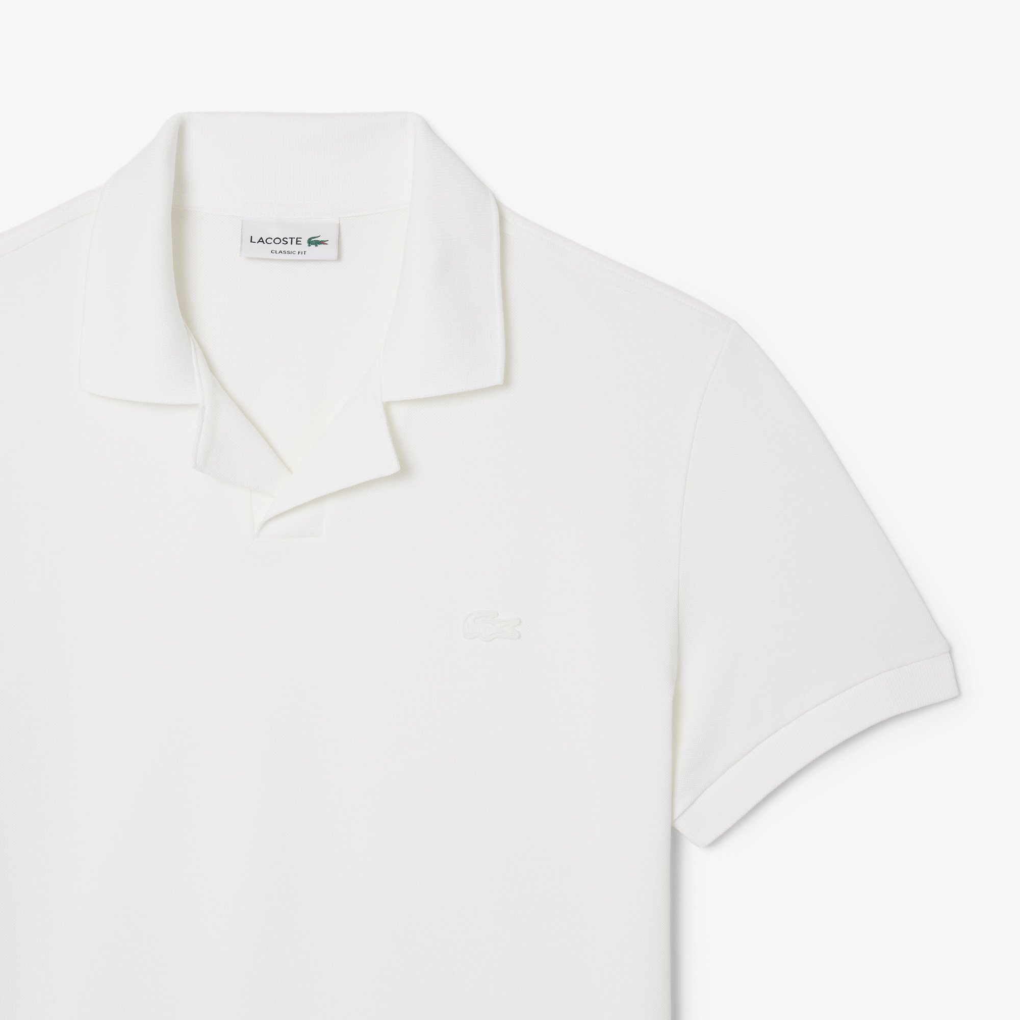 Áo Polo Lacoste Nam Paris Dáng Cổ Điển Cổ Mở
